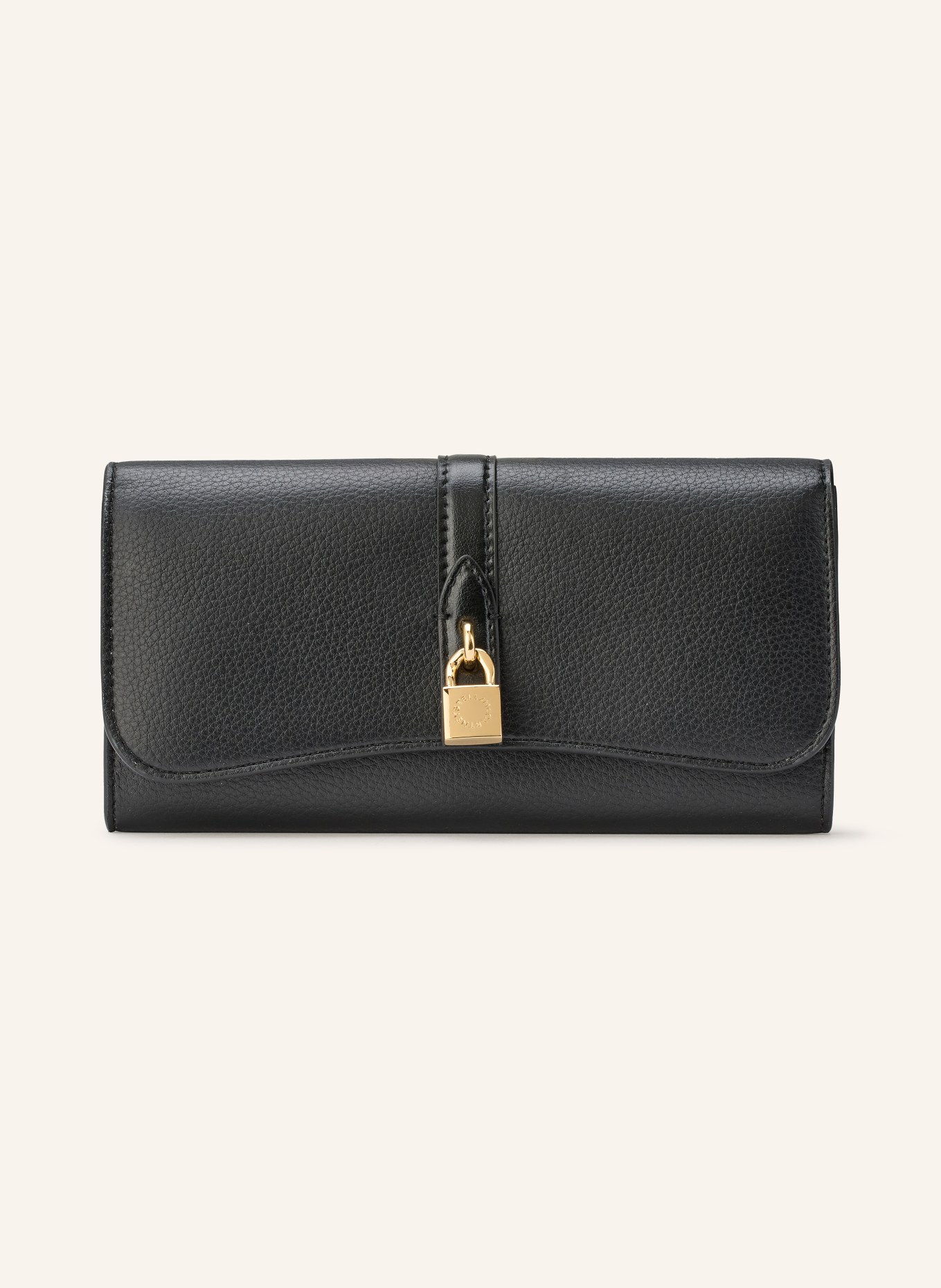 STELLA McCARTNEY Portefeuille RYDER CONTINENTAL avec compartiment à monnaie: NOIR