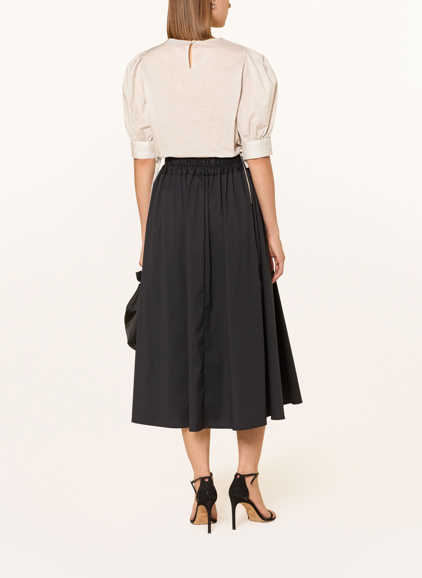 ROCKMACHERIN Blusenshirt TULA: CREME / SCHWARZ