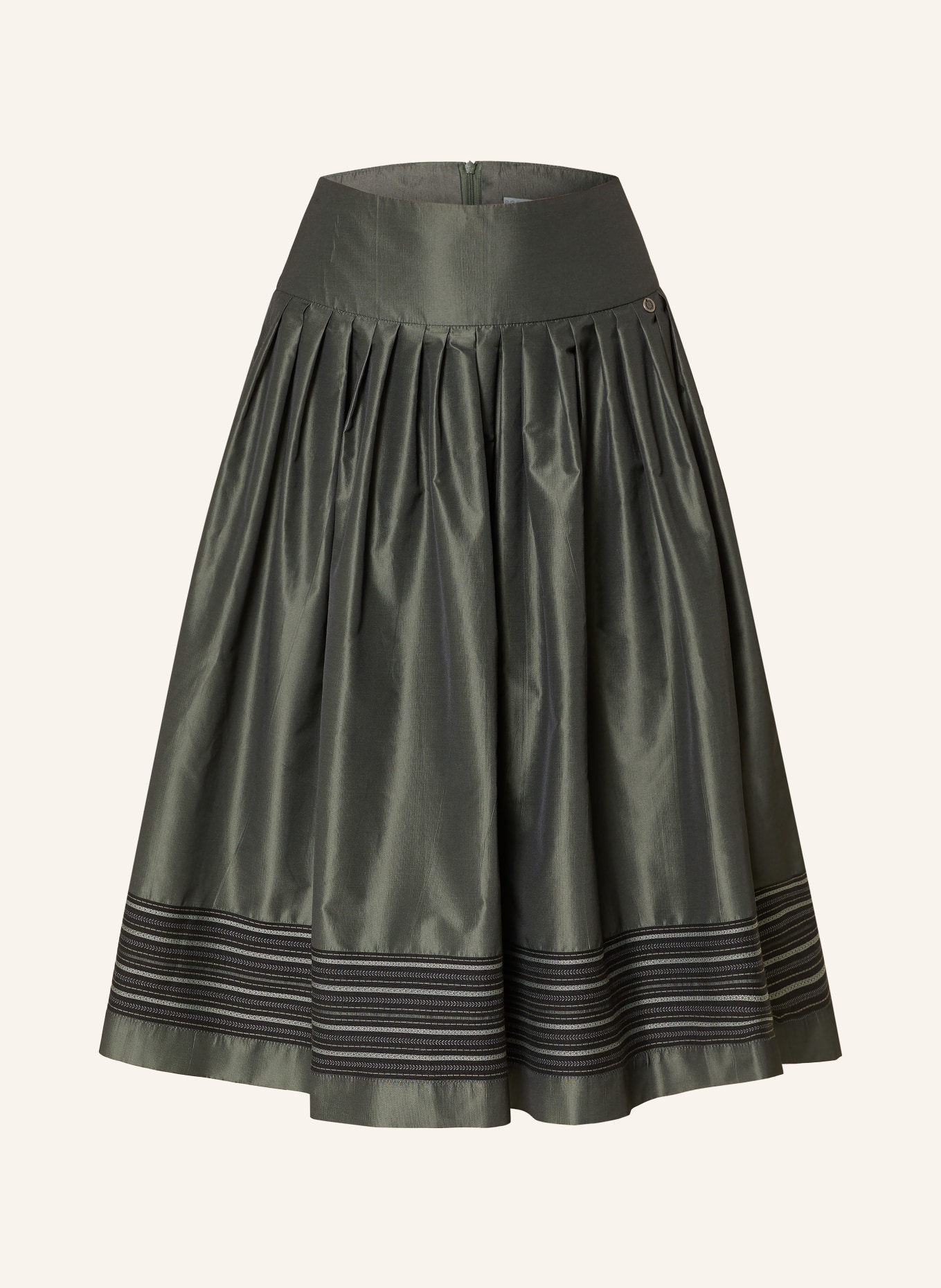 ROCKMACHERIN Faltenrock WEISSENSEE: DUNKELGRÜN / SCHWARZ