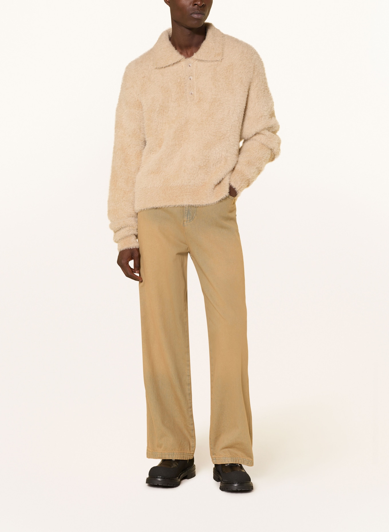 RETERNITY Strick-Poloshirt CLAIR: BEIGE