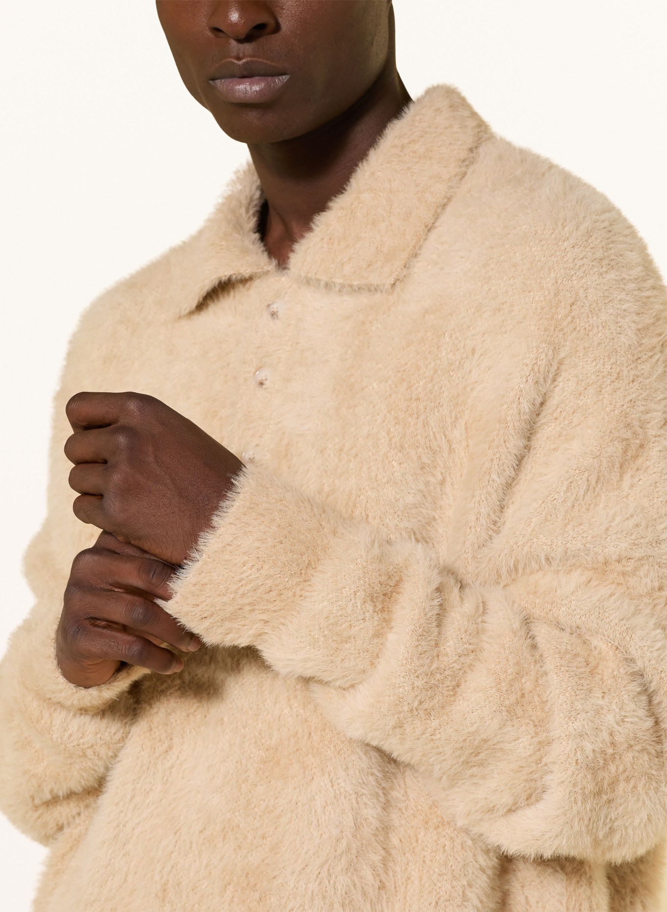 RETERNITY Strick-Poloshirt CLAIR: BEIGE