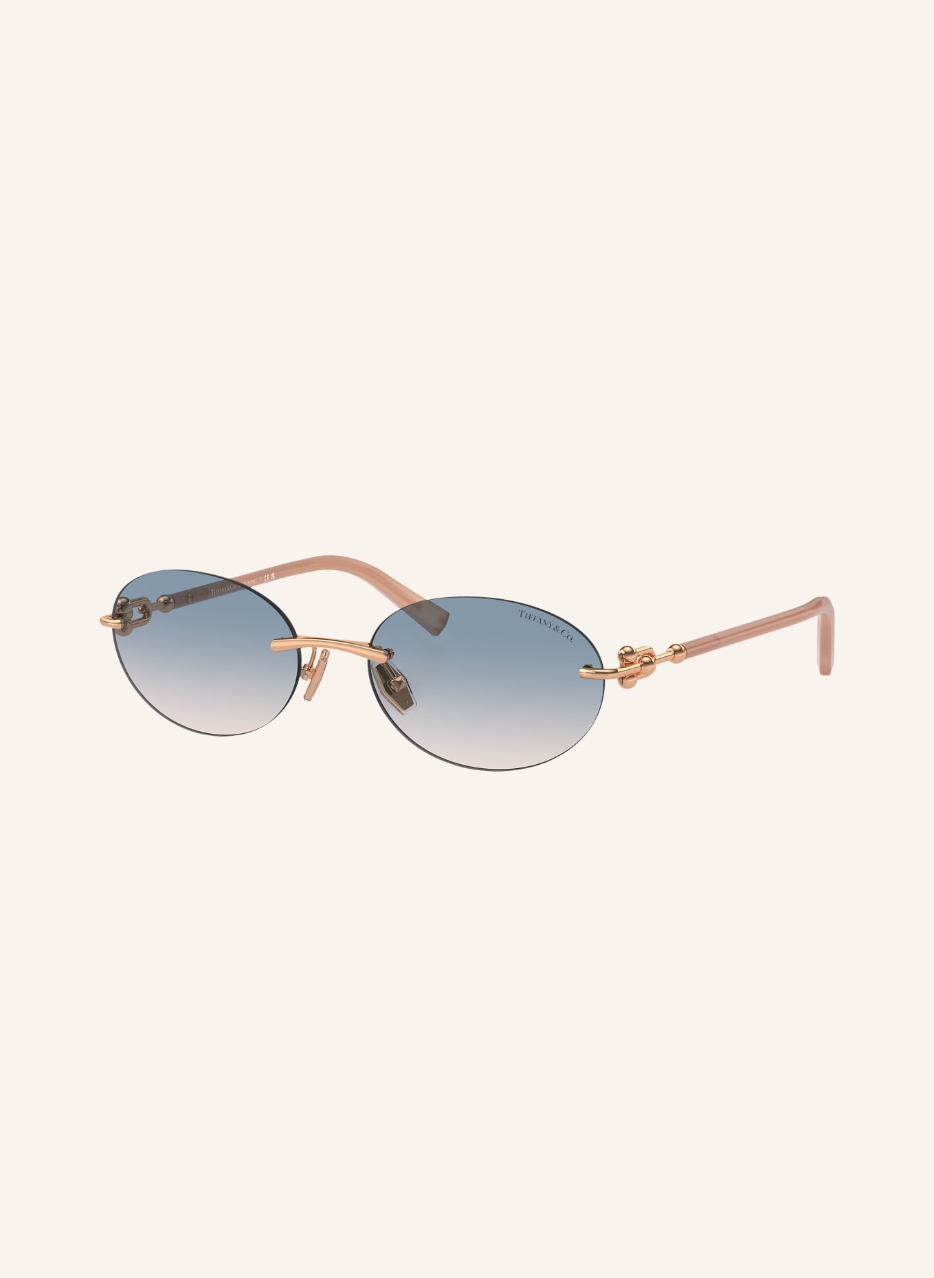 TIFFANY & Co. Okulary przeciwsłoneczne TF3104D: ROSEGOLD/ NIEBIESKI