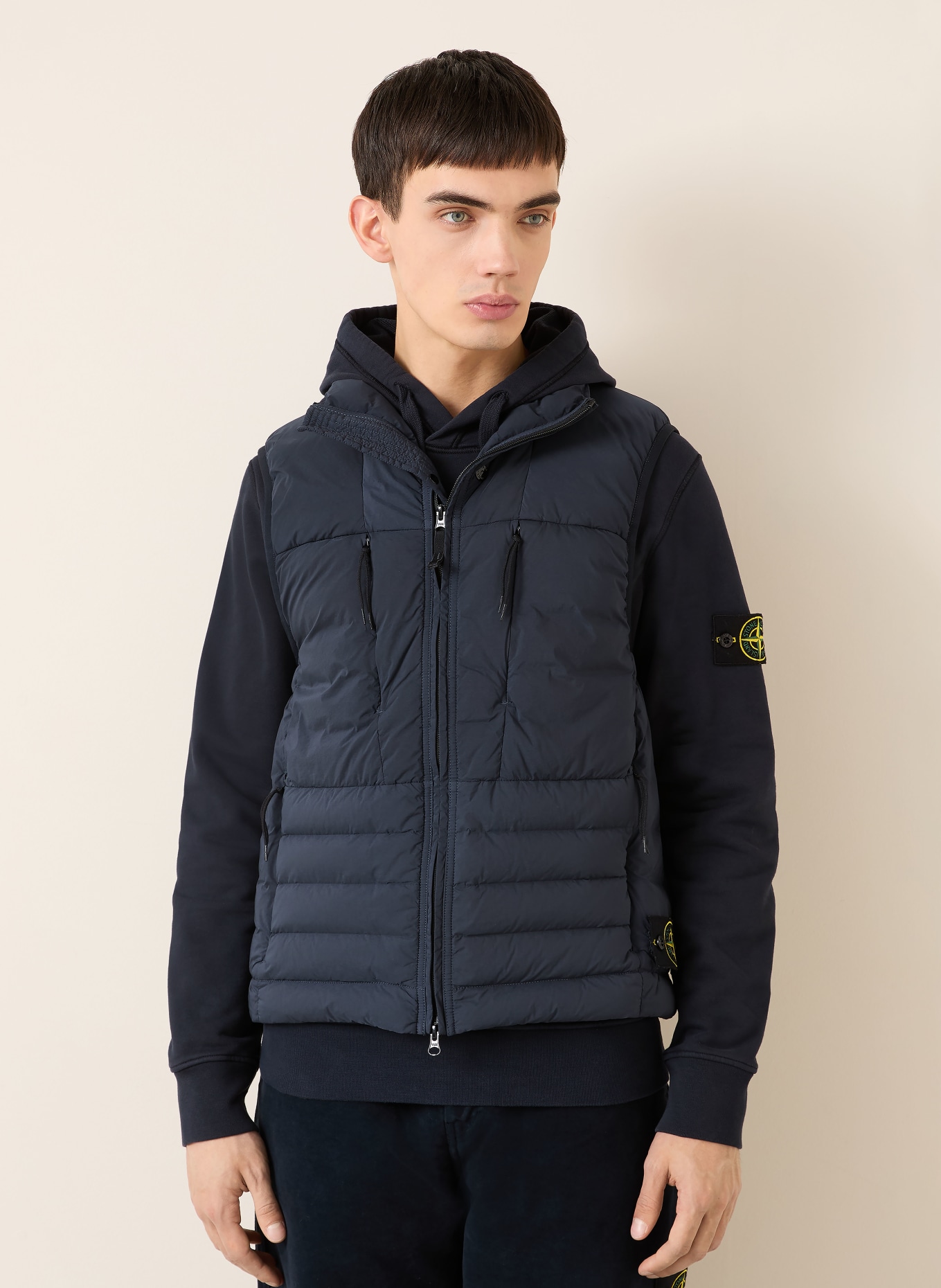 STONE ISLAND Daunenweste: DUNKELBLAU