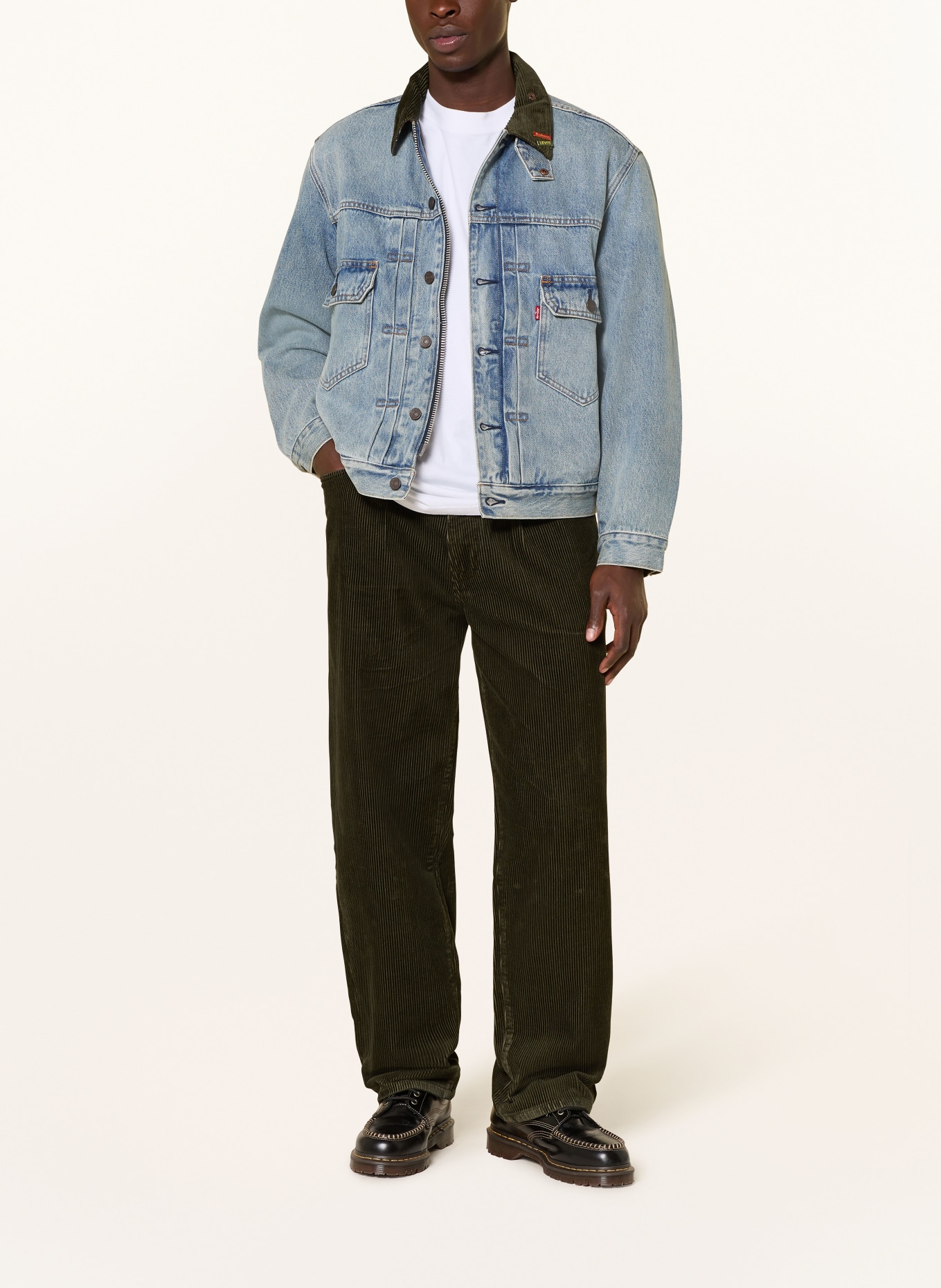 Barbour kurtka dżinsowa: JASNONIEBIESKI / KHAKI