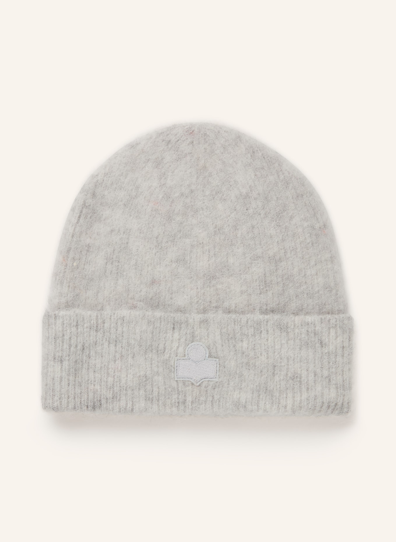 ISABEL MARANT Mütze PEETA mit Alpaka: HELLGRAU