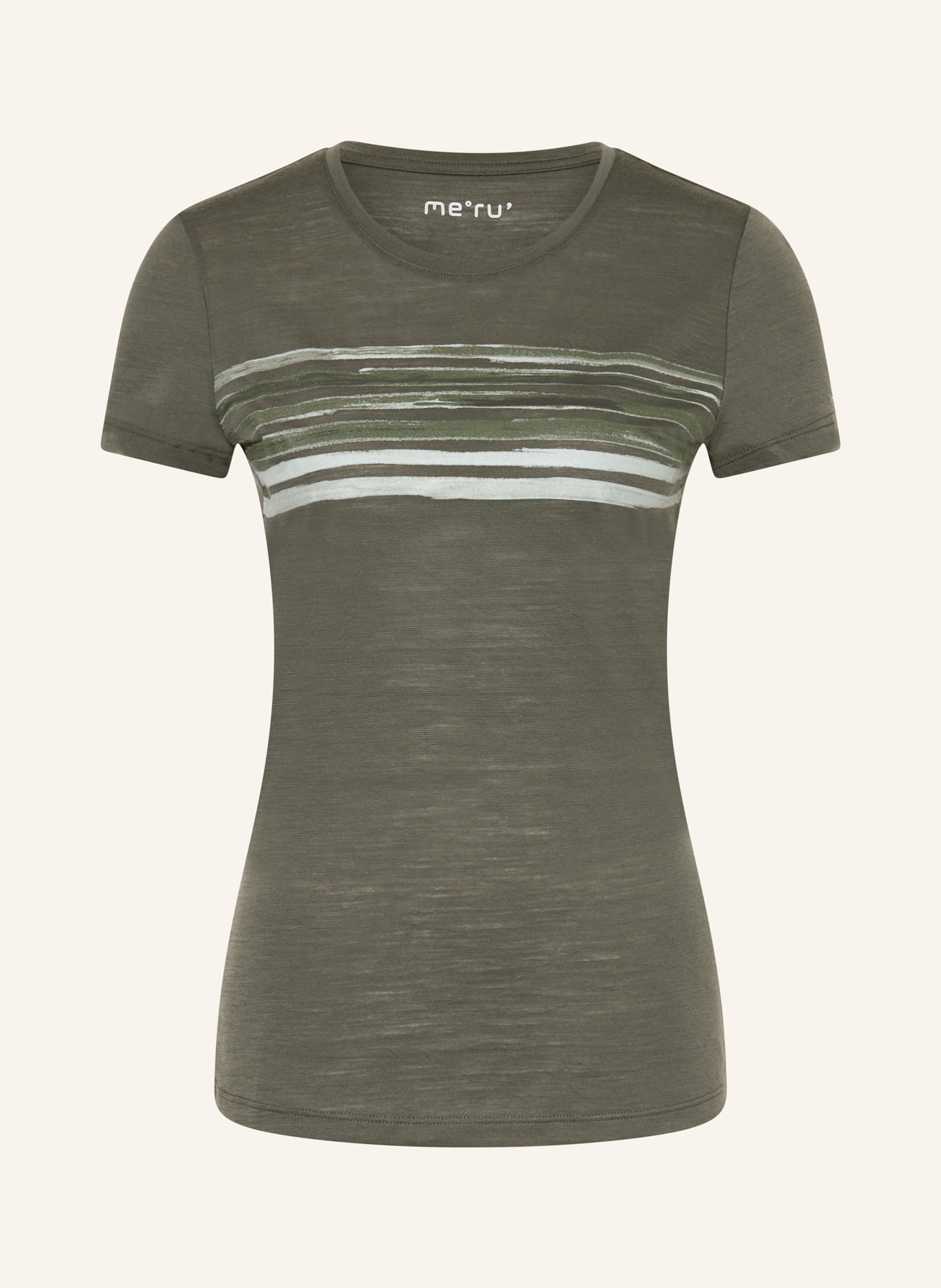 me°ru' Funktionsshirt TRELLEBORG: KHAKI / HELLGRAU