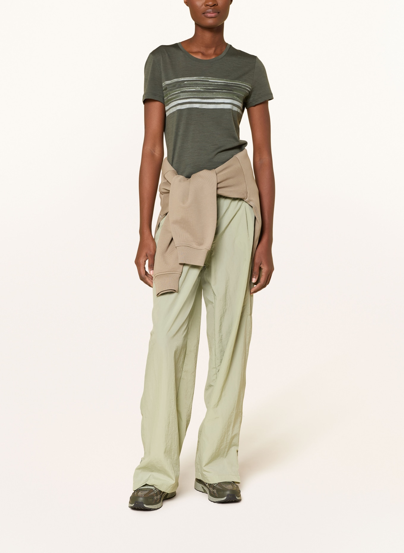 me°ru' Funktionsshirt TRELLEBORG: KHAKI / HELLGRAU