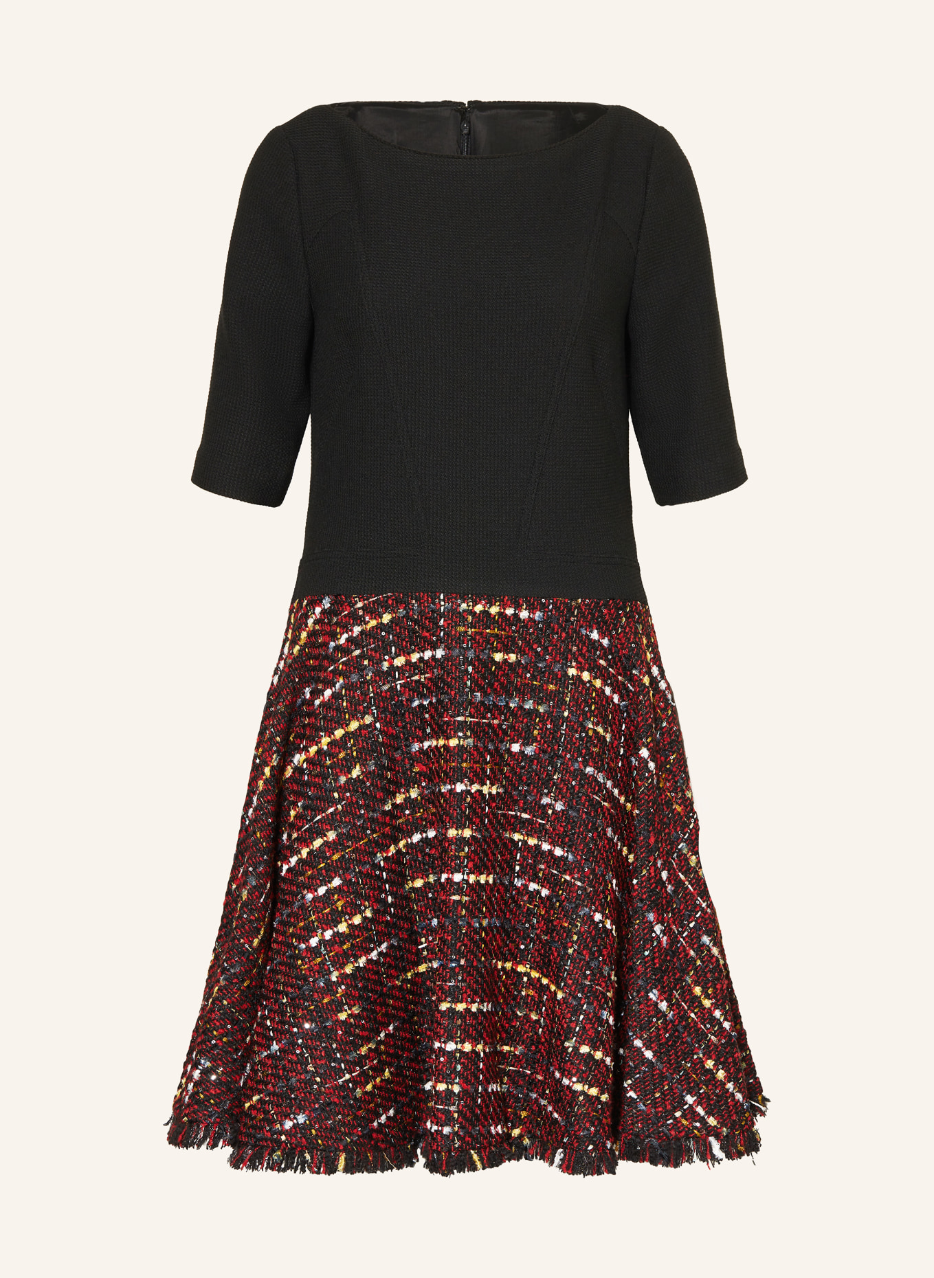 TALBOT RUNHOF Cocktailkleid im Materialmix: 999 BLACK