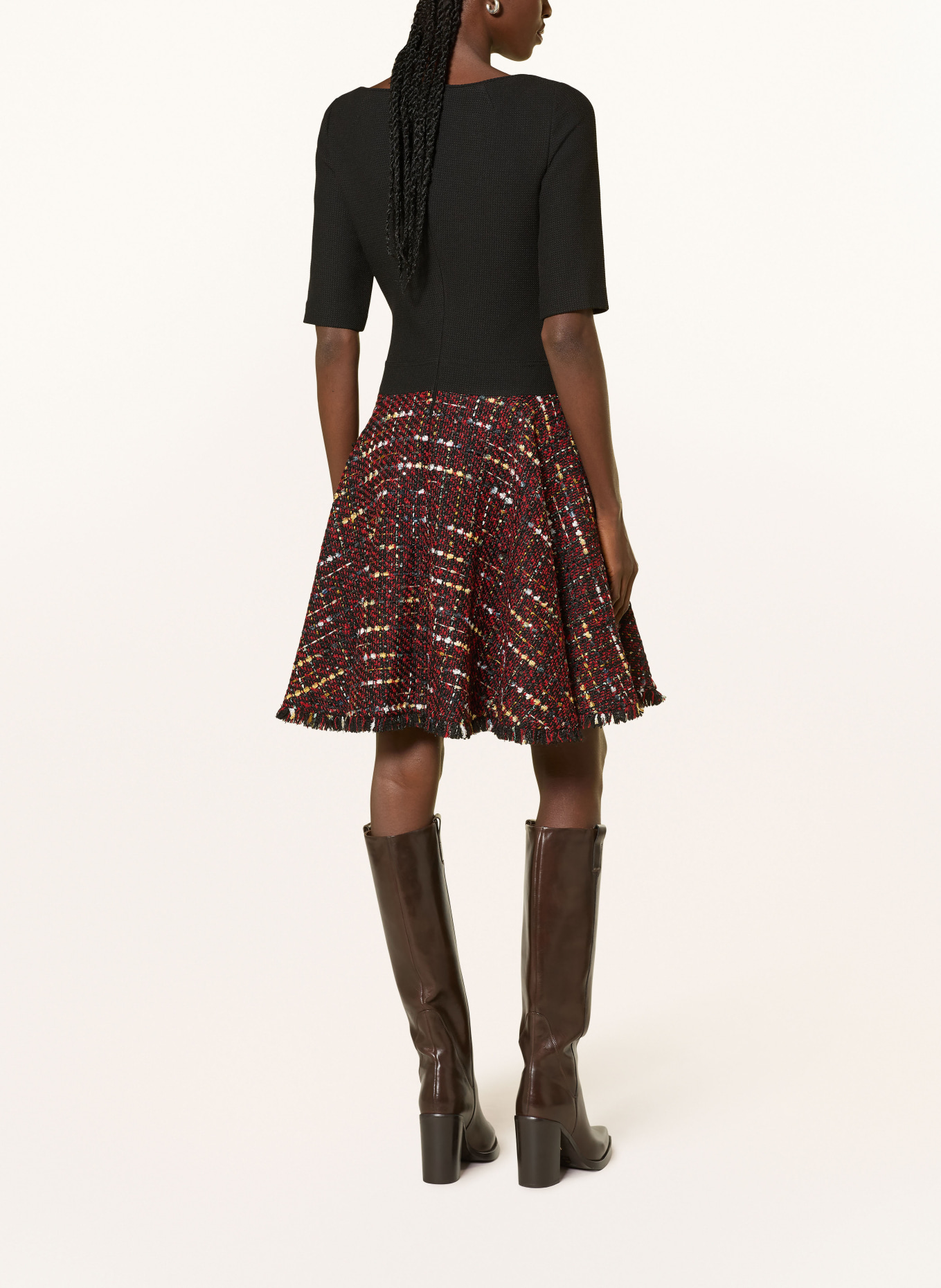 TALBOT RUNHOF Cocktailkleid im Materialmix: 999 BLACK