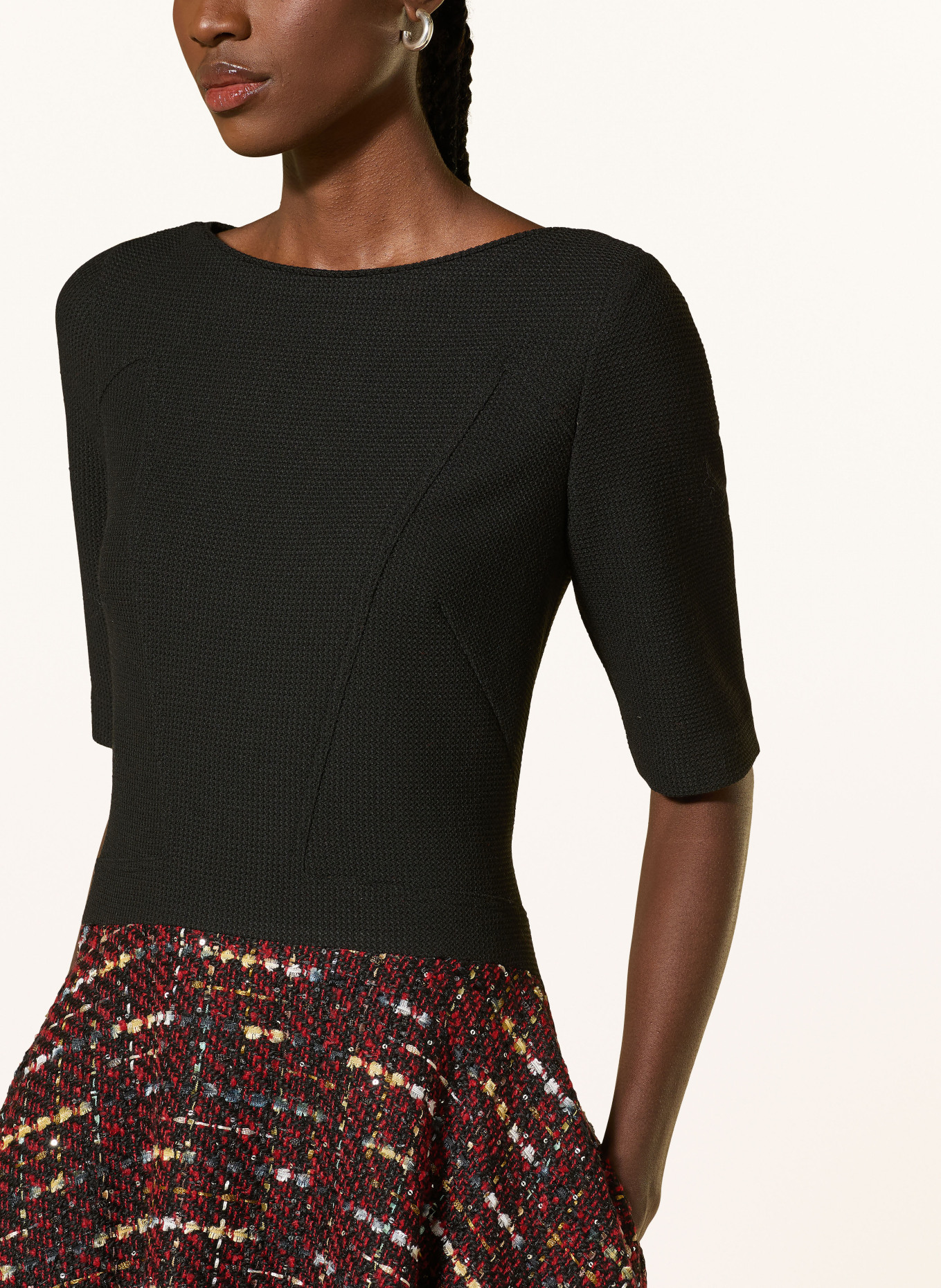 TALBOT RUNHOF Cocktailkleid im Materialmix: 999 BLACK