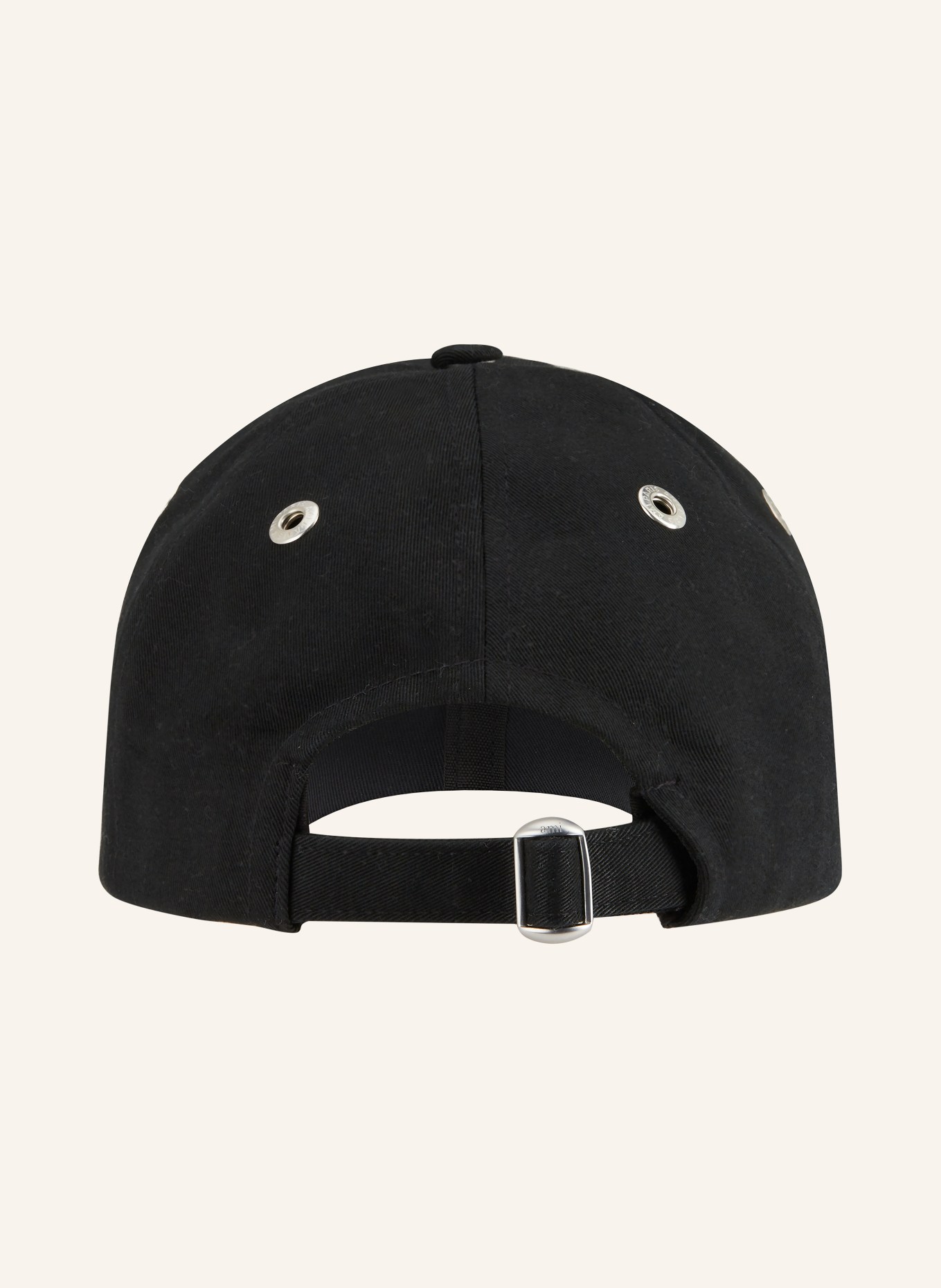 AMI PARIS Cap: SCHWARZ / ROT