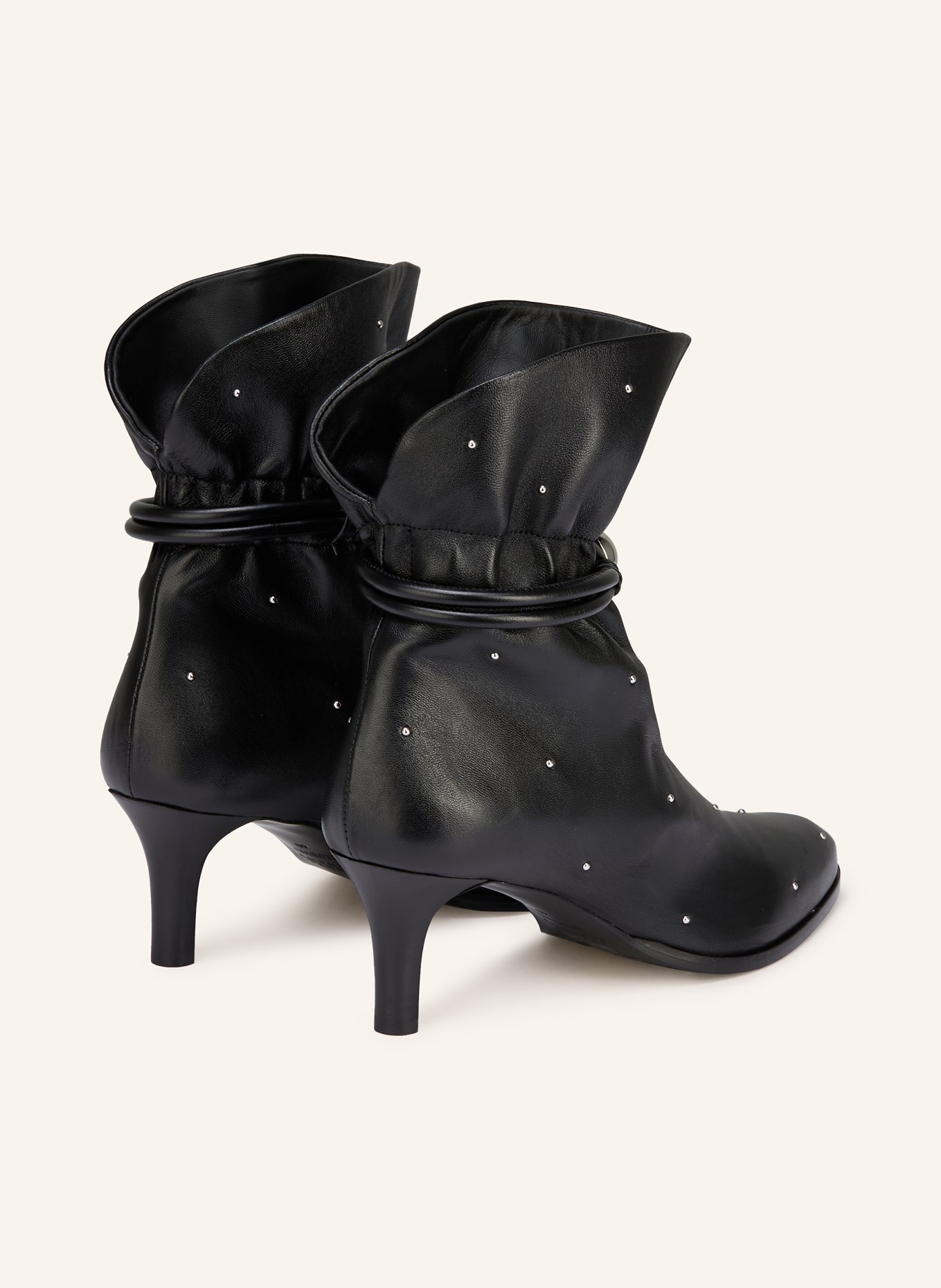 ISABEL MARANT Stiefeletten FORLA mit Nieten: SCHWARZ