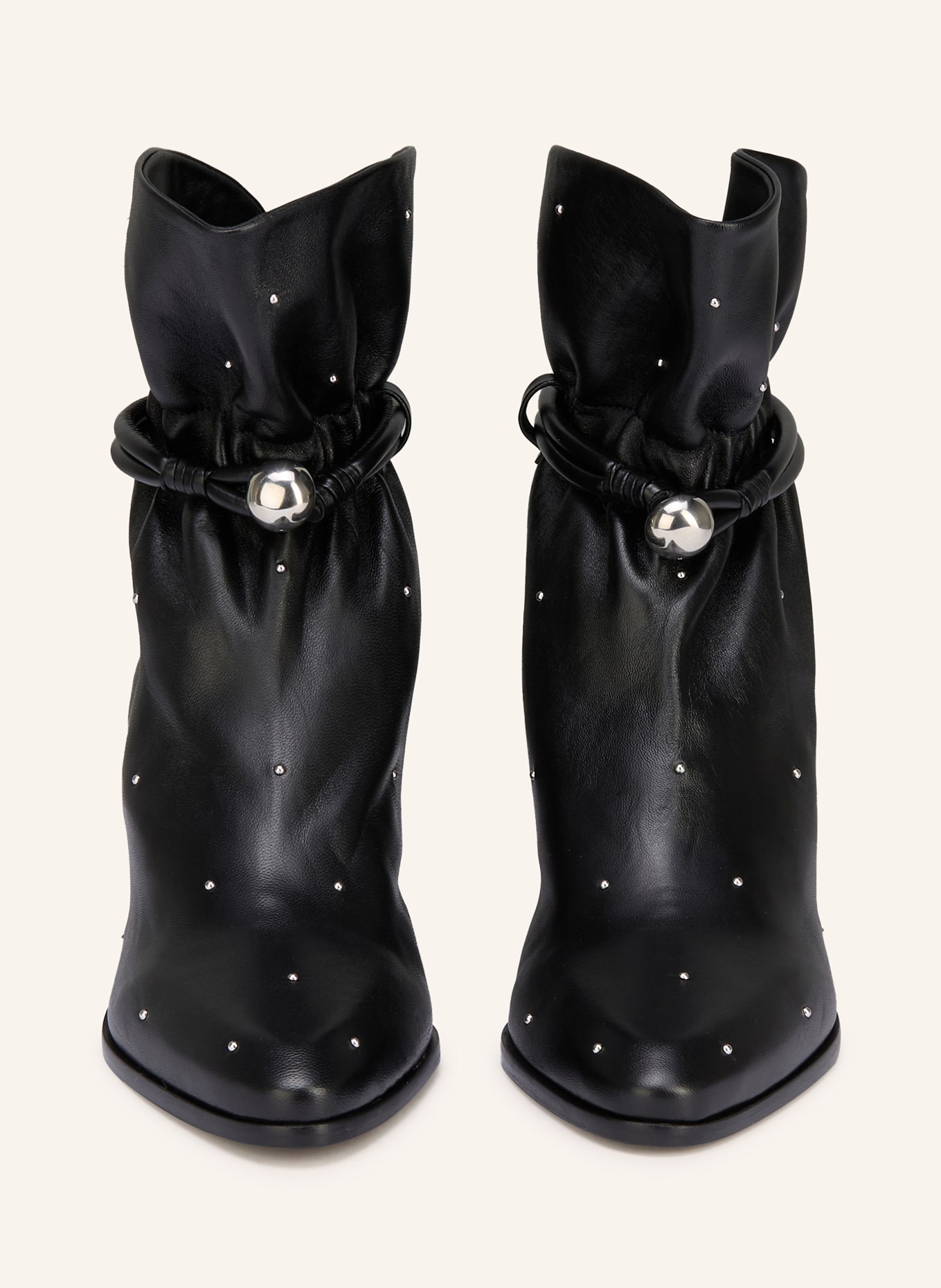 ISABEL MARANT Stiefeletten FORLA mit Nieten: SCHWARZ