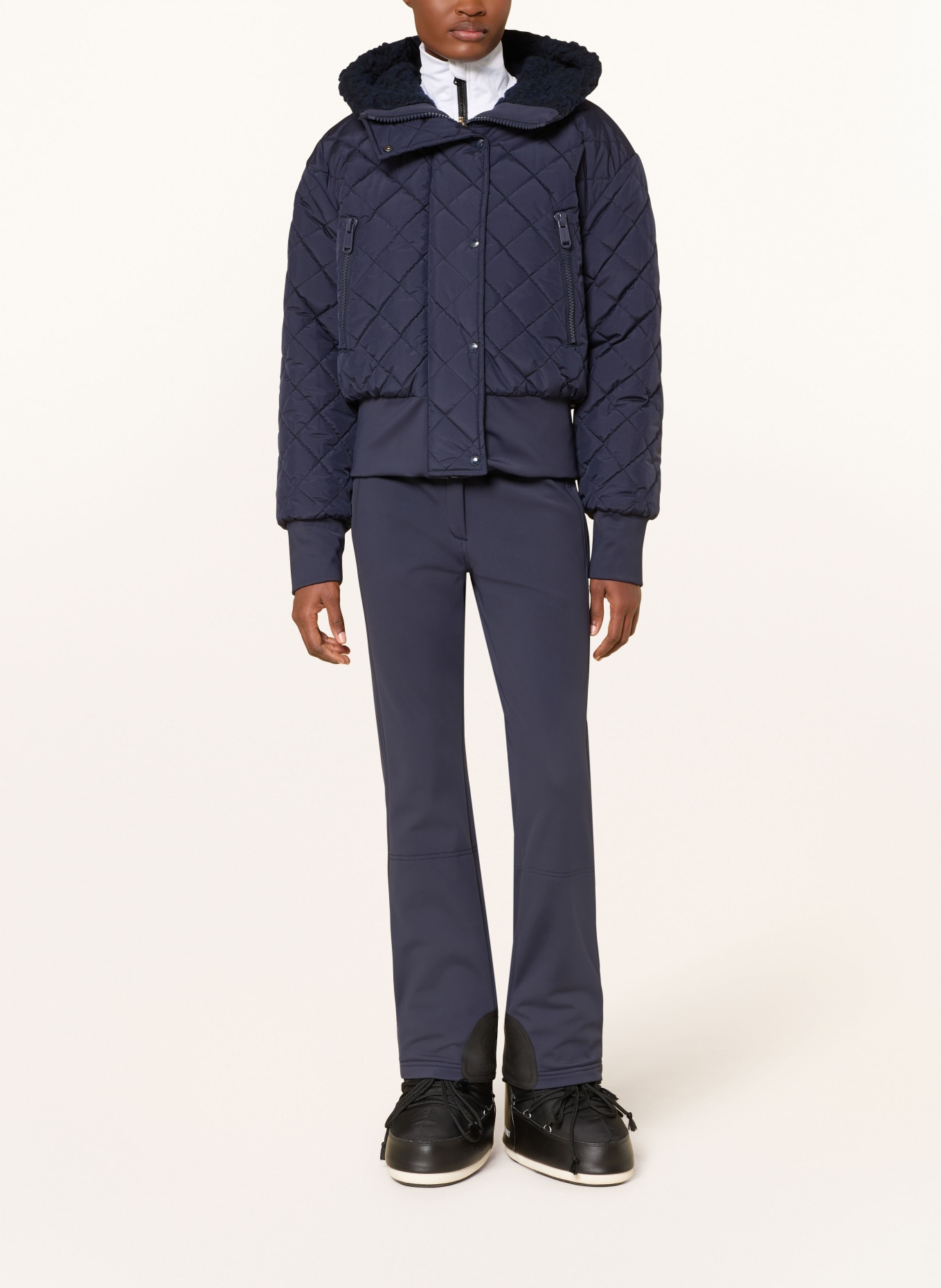 GOLDBERGH Skijacke FIERA zum Wenden: DUNKELBLAU / GOLD