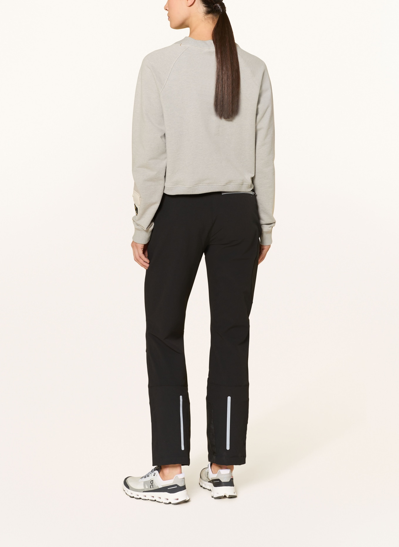 me°ru' Softshell-Hose HUAREZ: SCHWARZ / GRAU