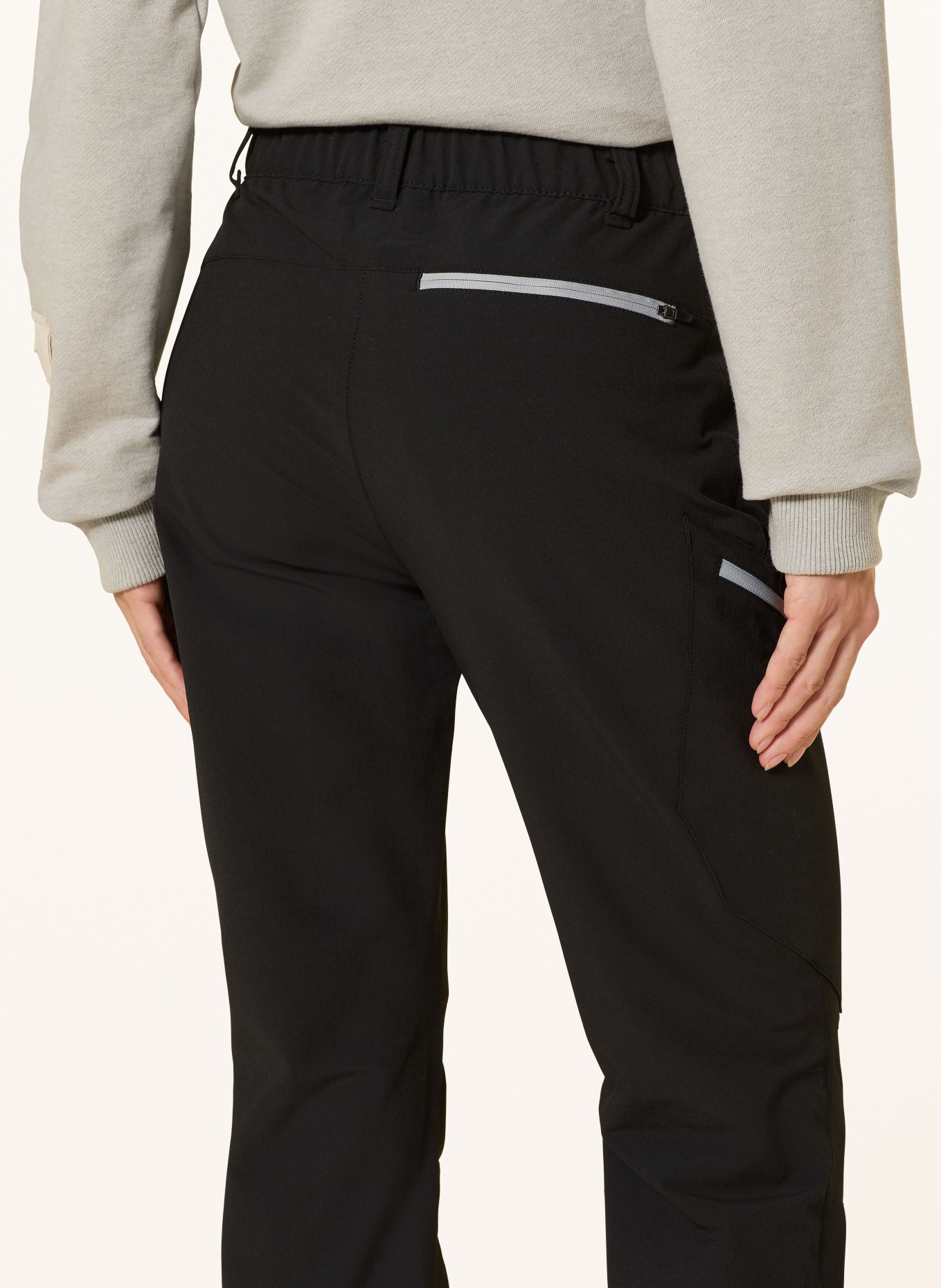 me°ru' Softshell-Hose HUAREZ: SCHWARZ / GRAU