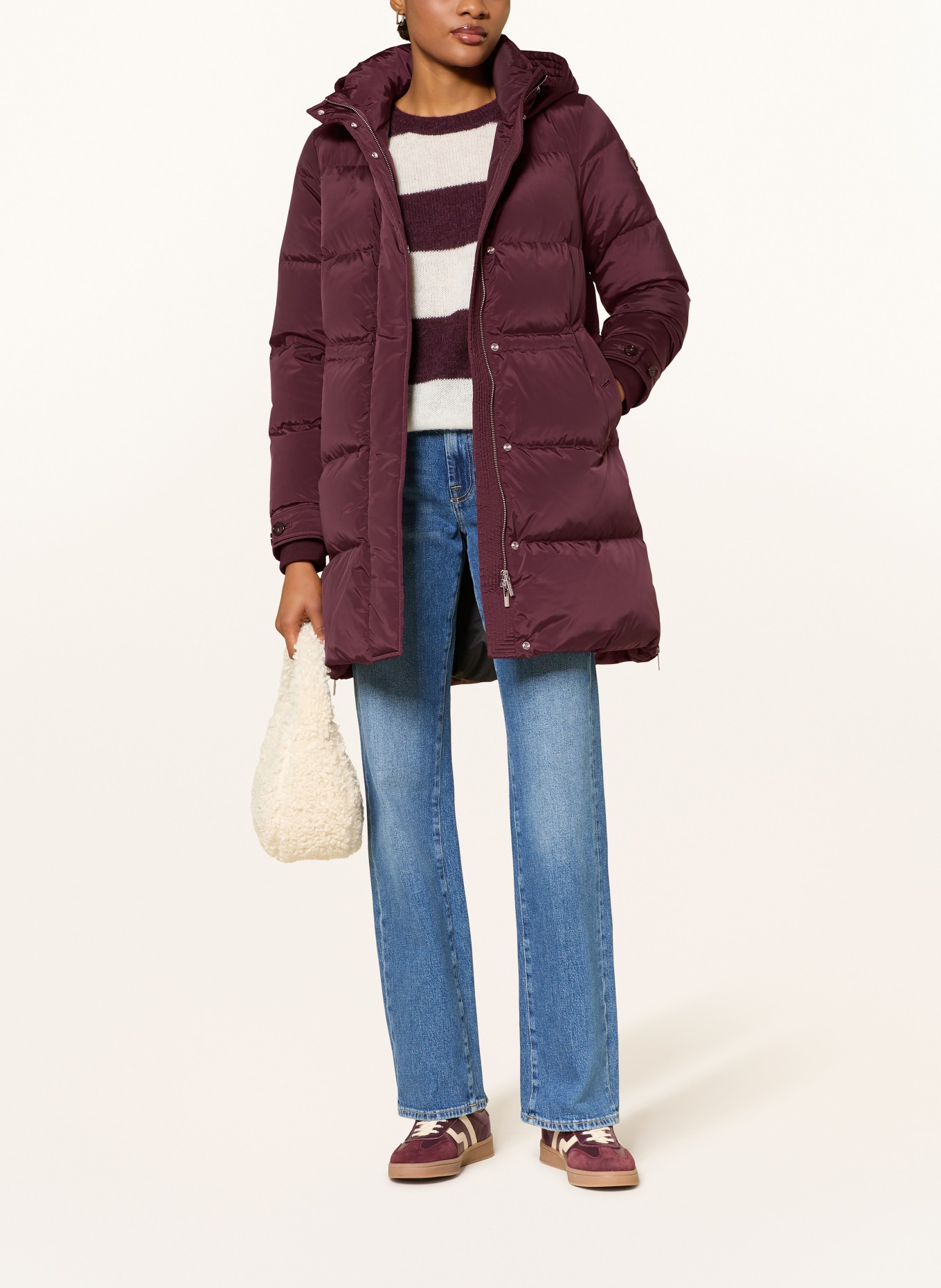 WOOLRICH Daunenjacke ALSEA: DUNKELROT