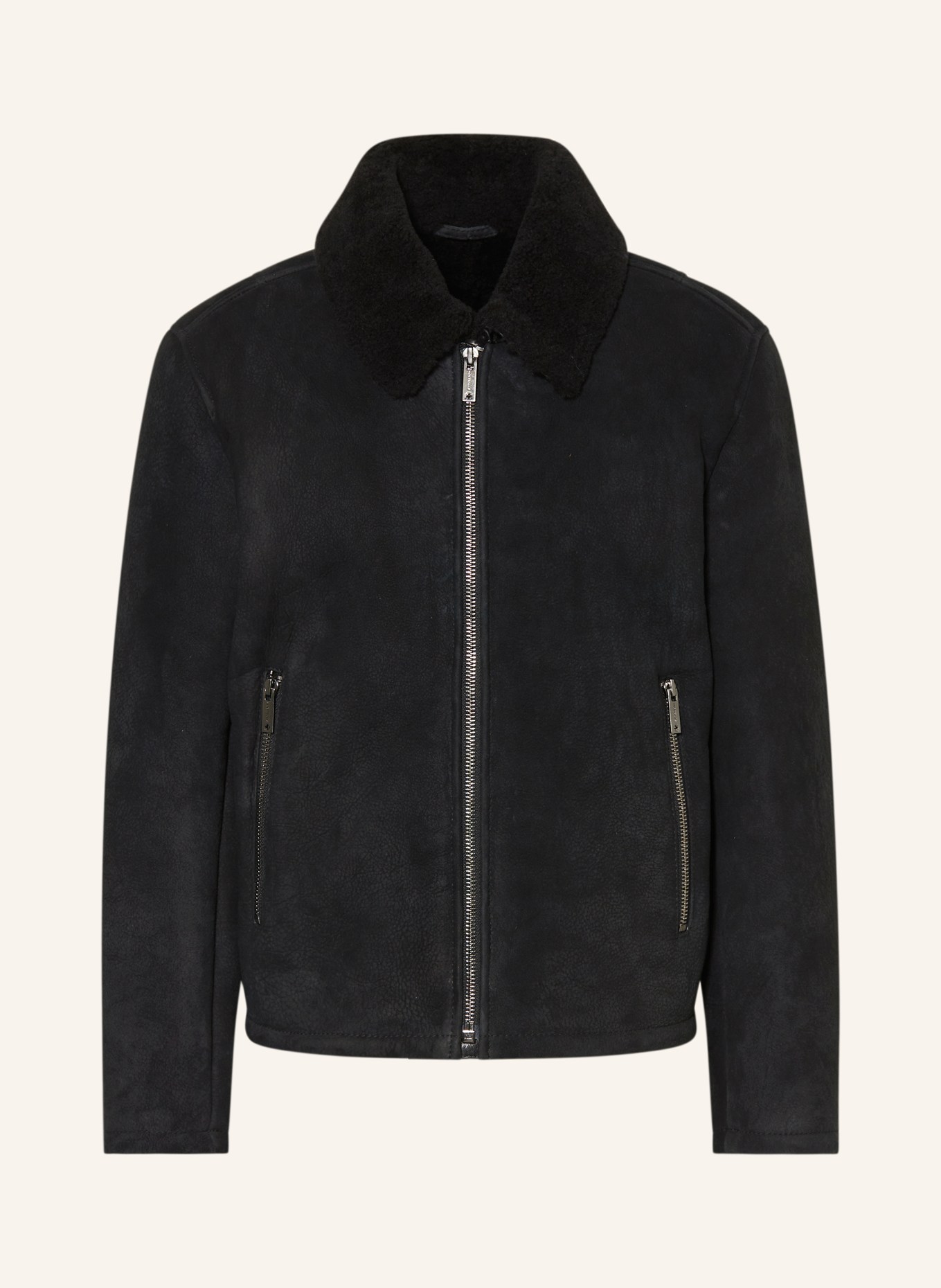 STRELLSON Lederjacke: SCHWARZ