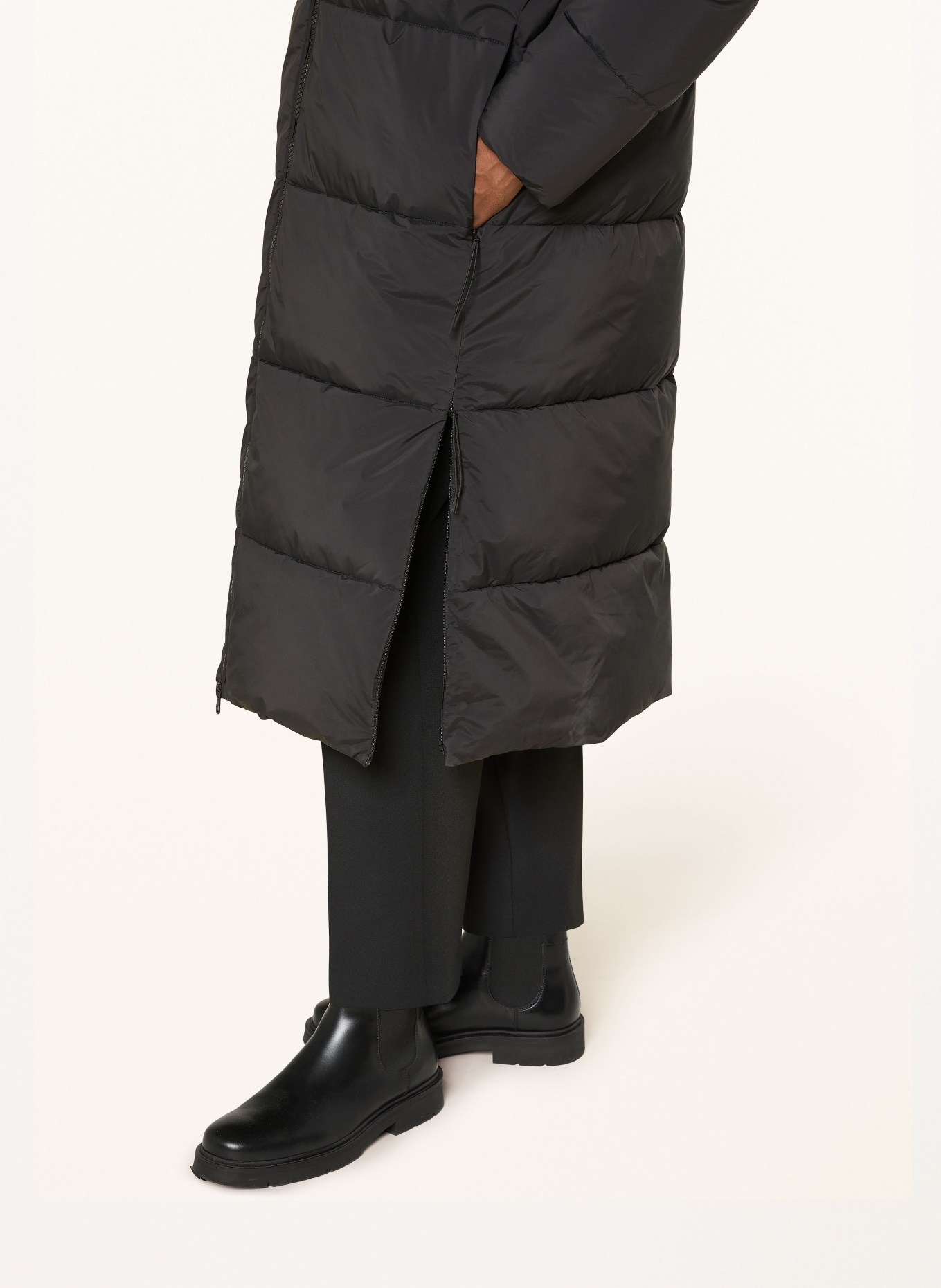 STRELLSON Steppmantel: SCHWARZ