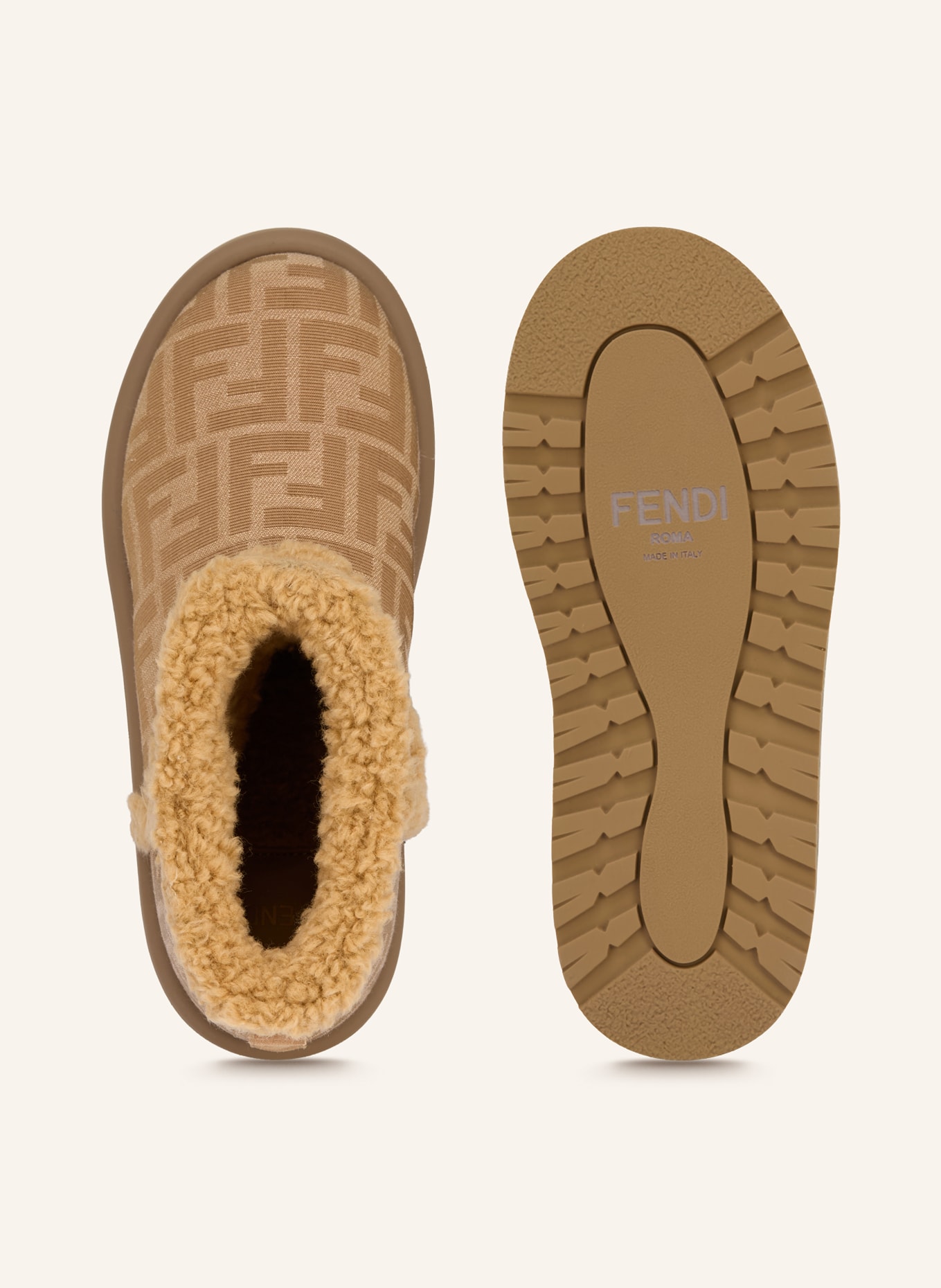 FENDI boots: CAMEL