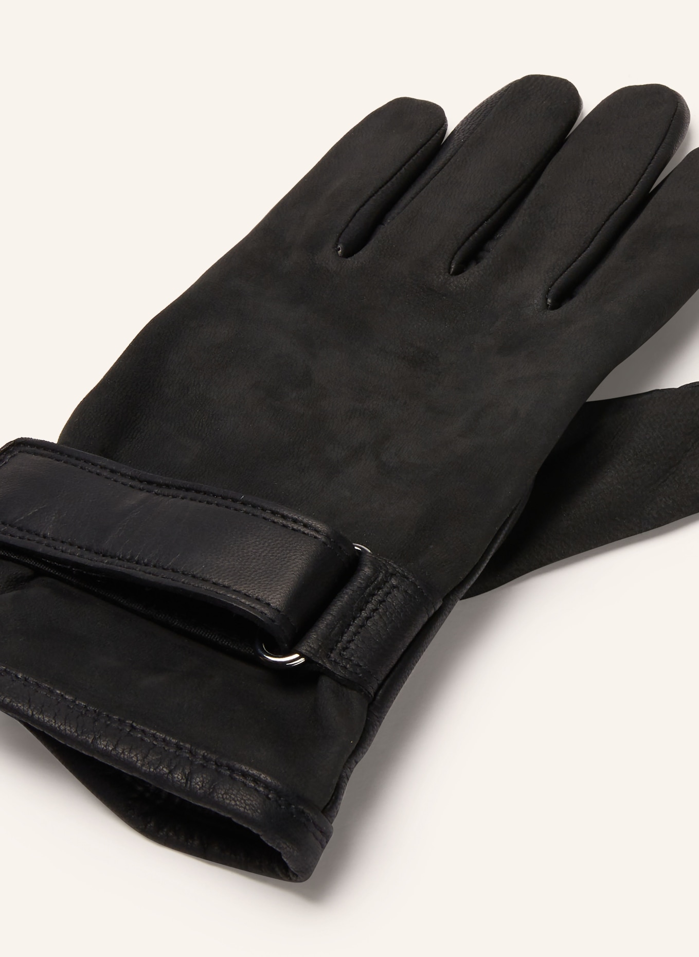 ROECKL Lederhandschuhe BREGENZ: SCHWARZ