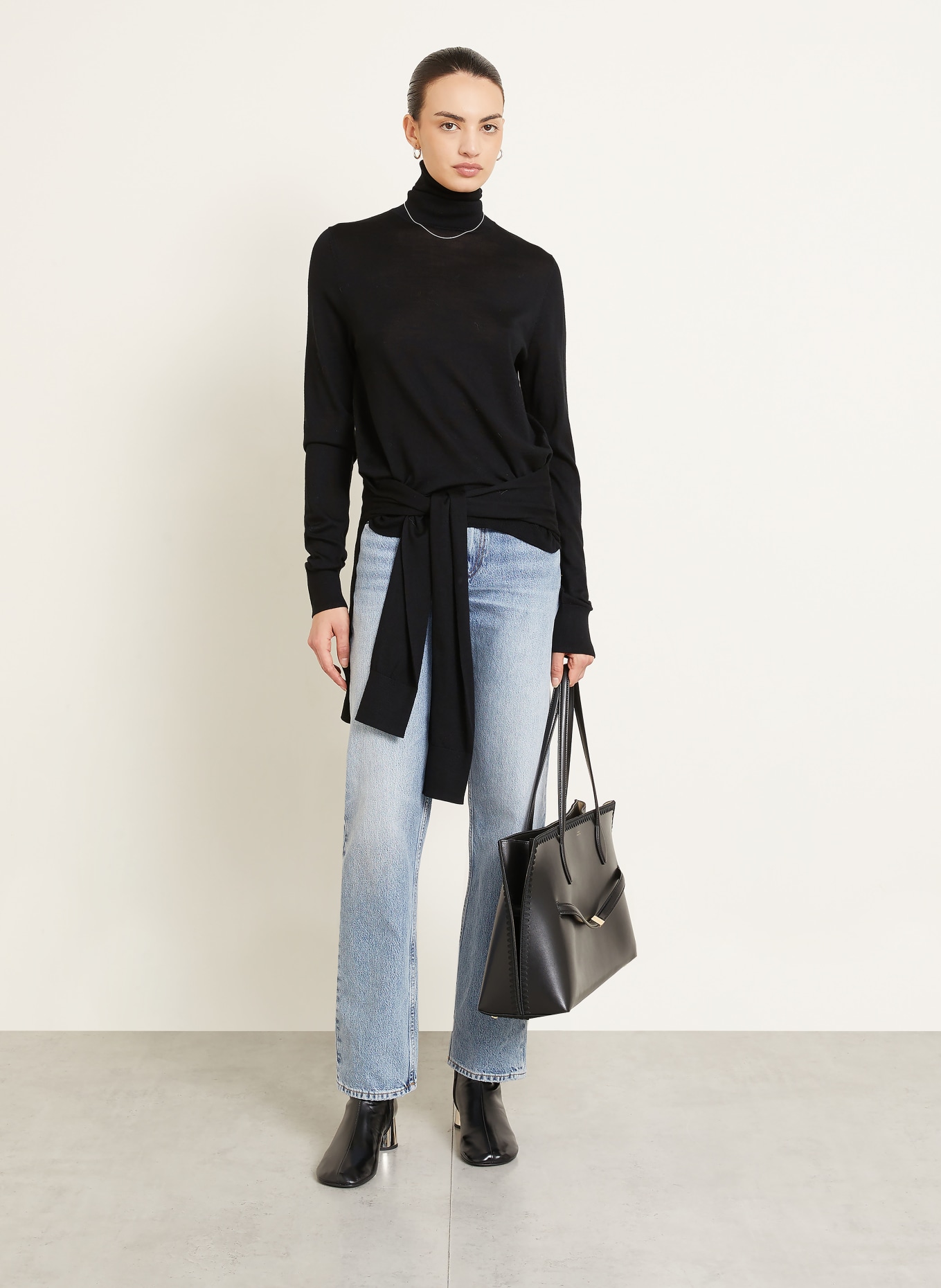 TOTEME Rollkragenpullover: SCHWARZ