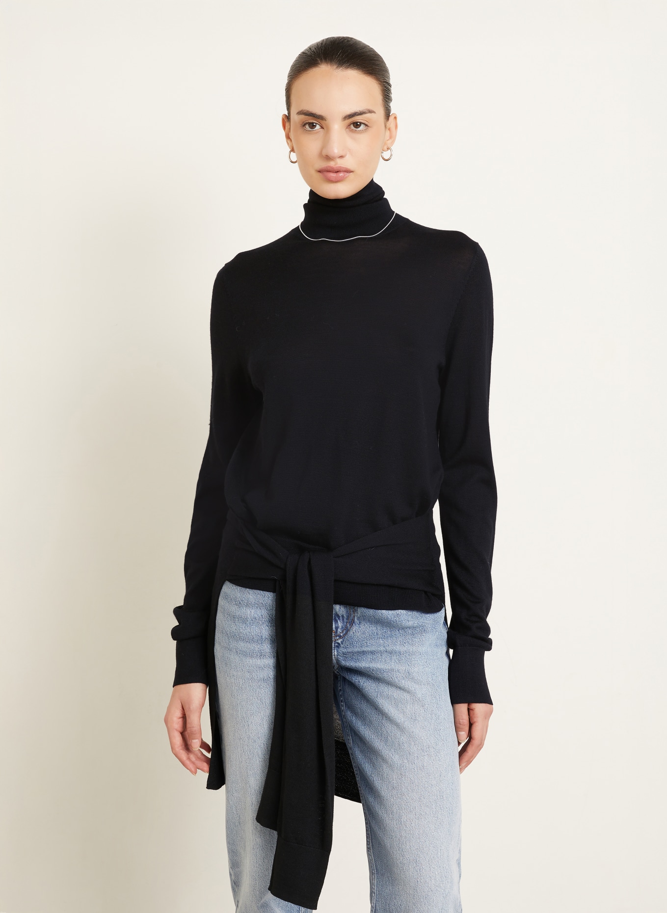 TOTEME Rollkragenpullover: SCHWARZ