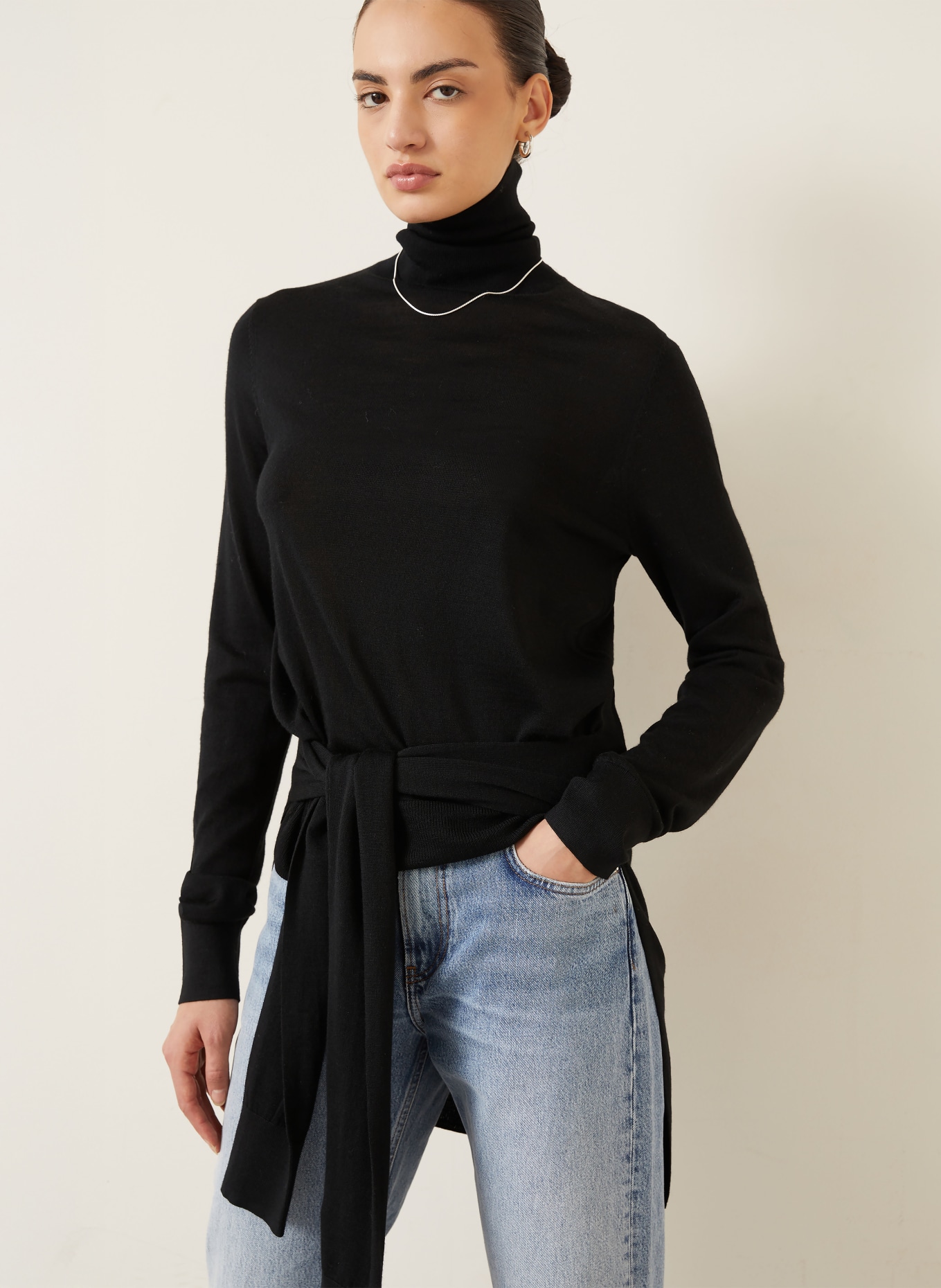 TOTEME Rollkragenpullover: SCHWARZ