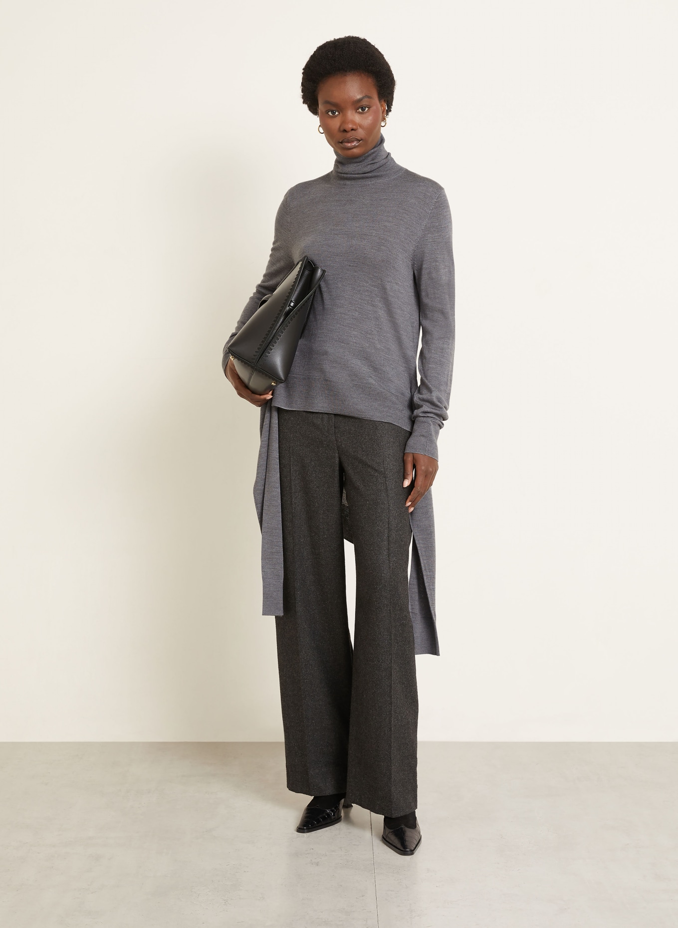 TOTEME Rollkragenpullover: GRAU