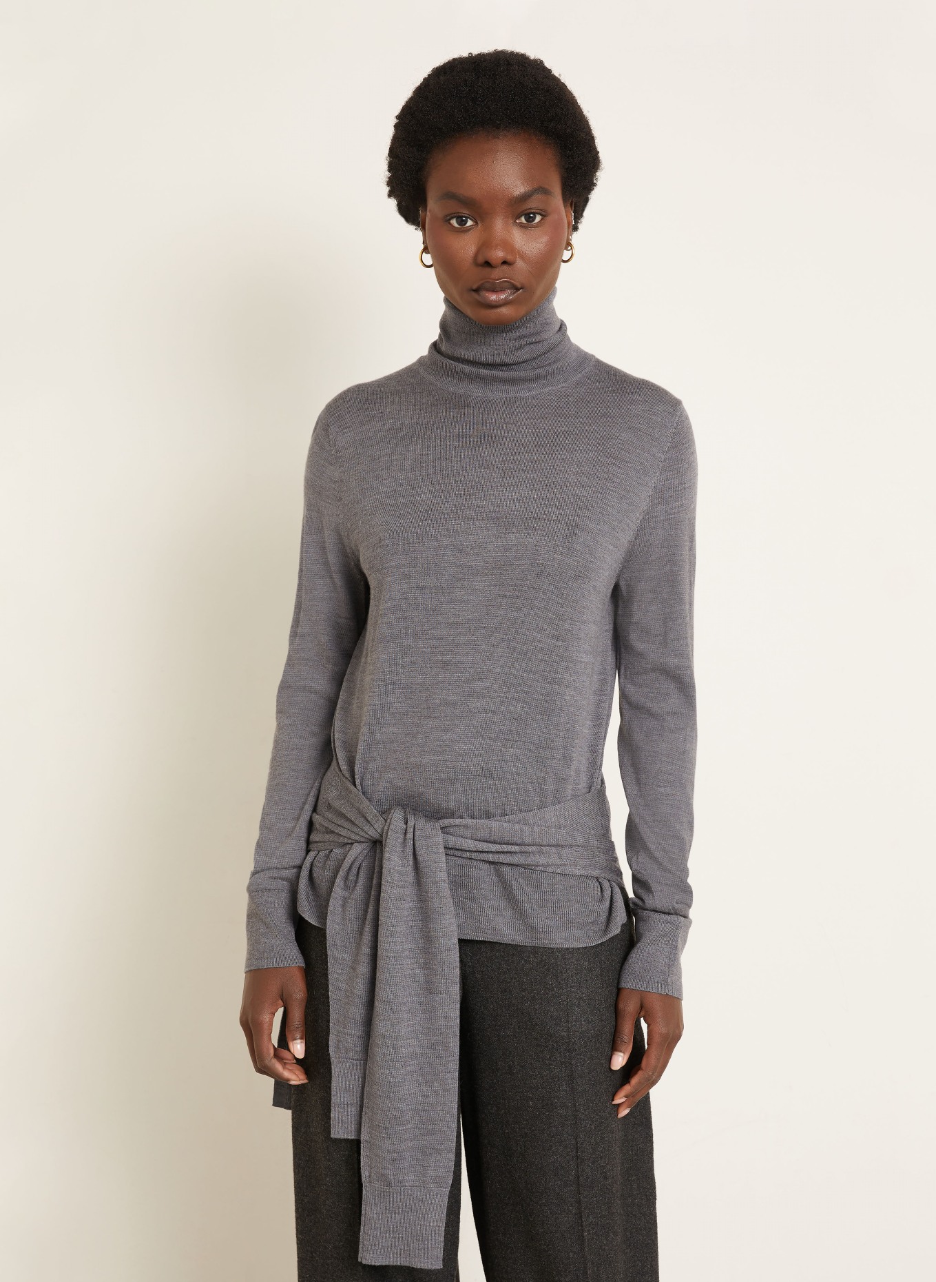 TOTEME Rollkragenpullover: GRAU