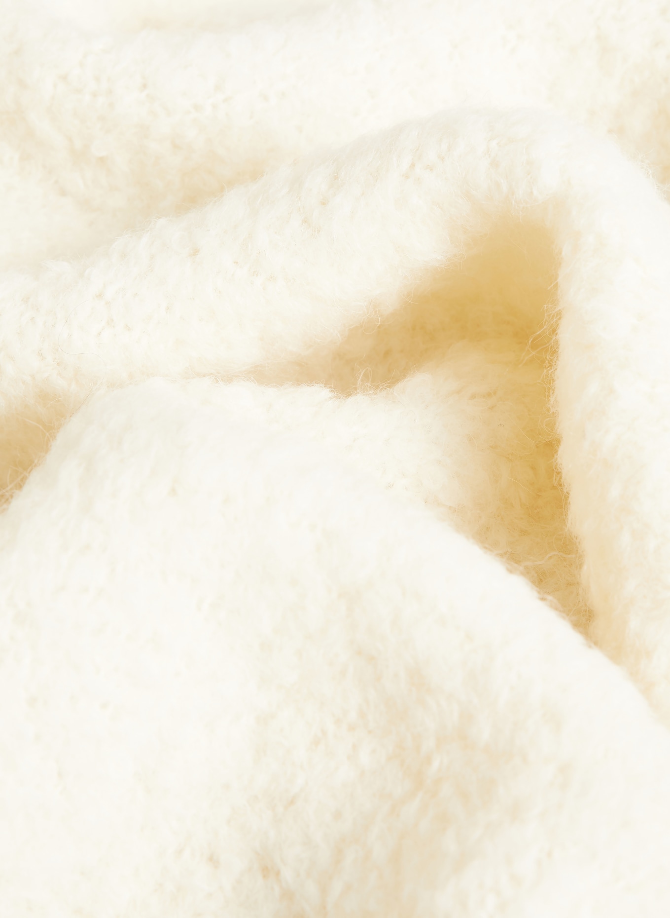 TOTEME Pull en alpaga bouclé: ÉCRU