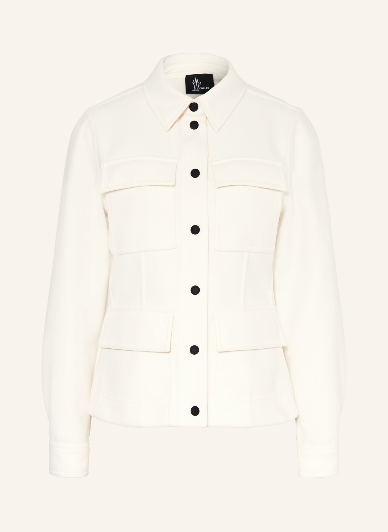 MONCLER GRENOBLE Overjacket: CREME
