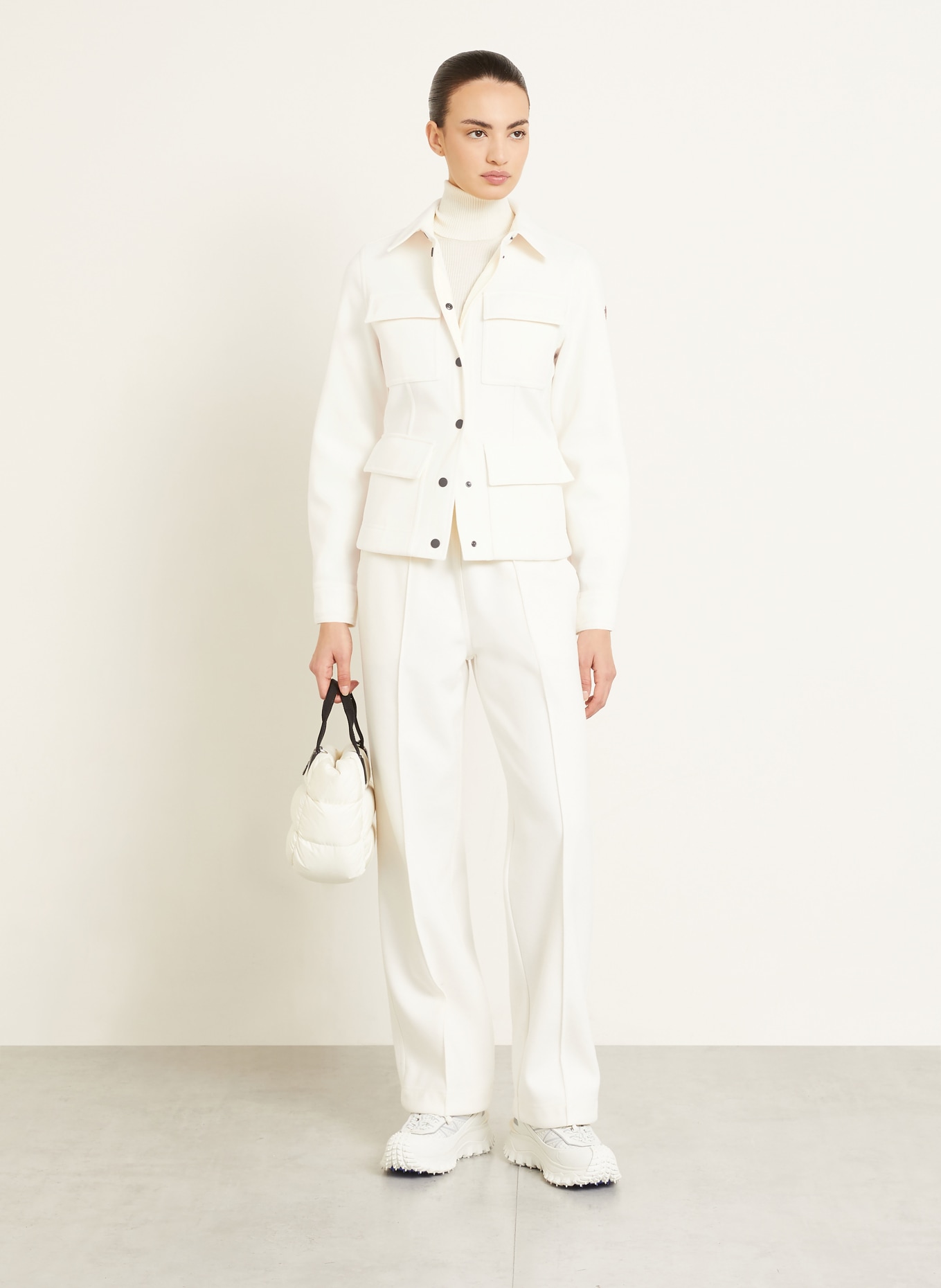 MONCLER GRENOBLE Overjacket: CREME