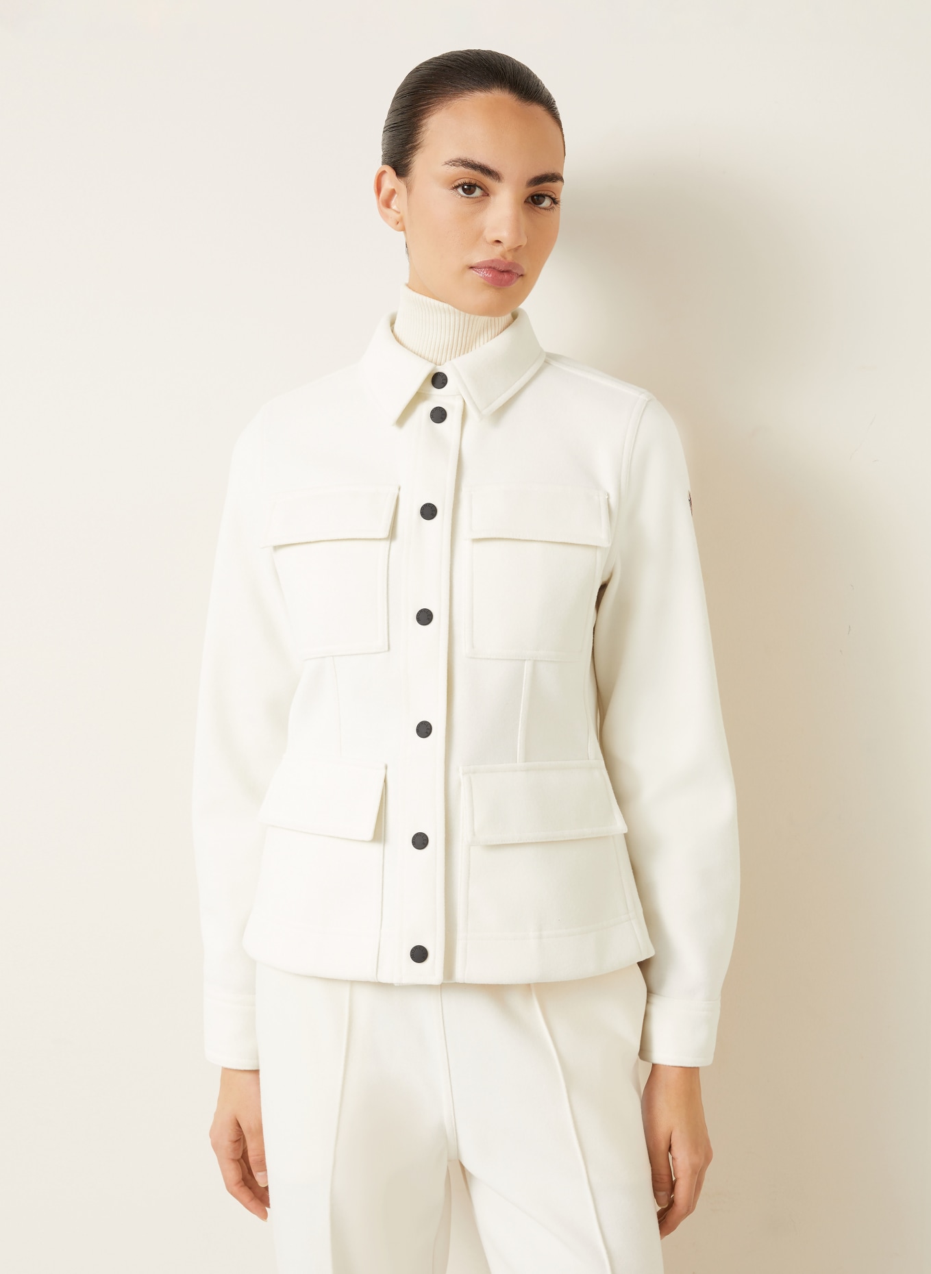 MONCLER GRENOBLE Overjacket: CREME
