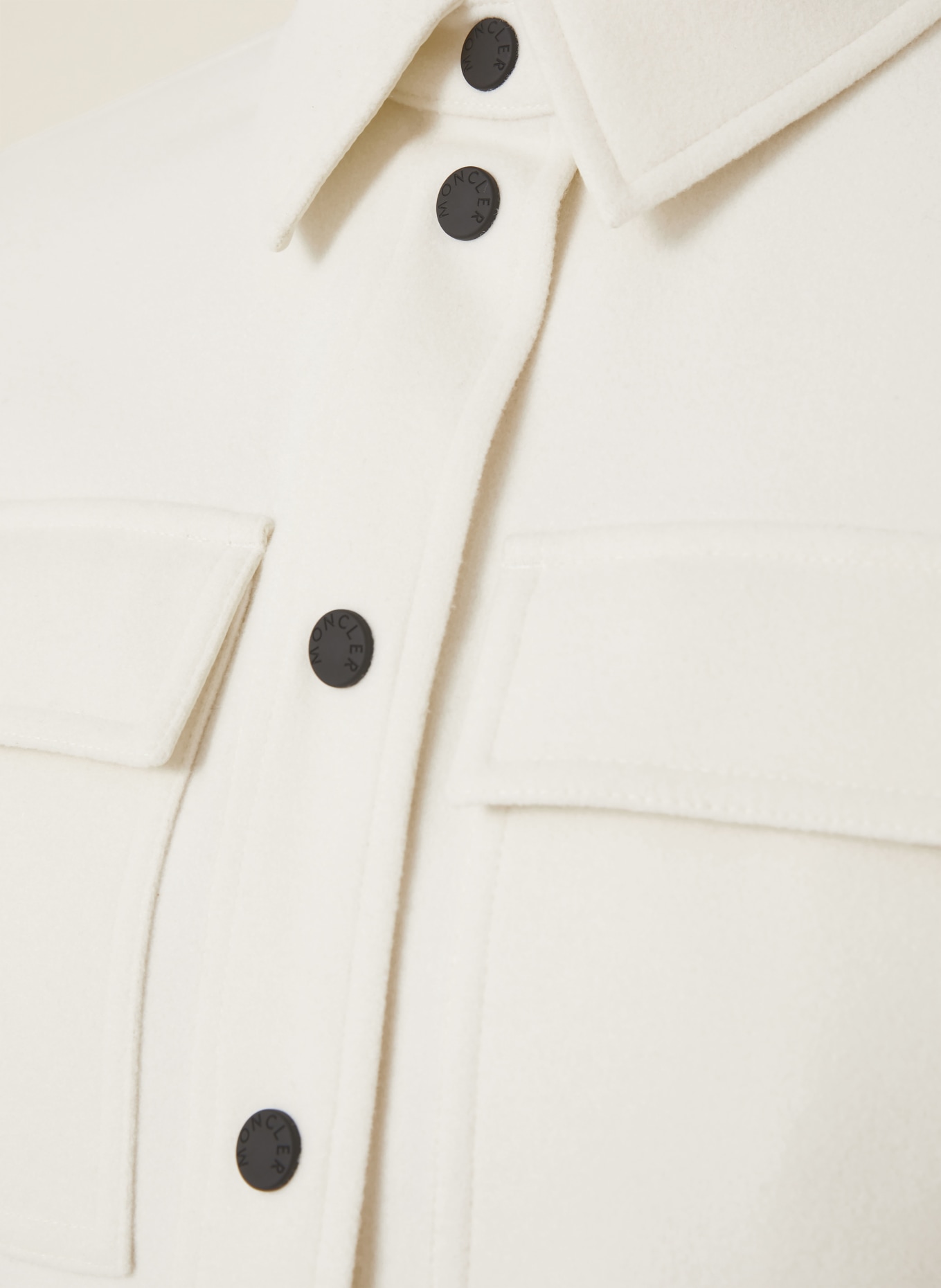 MONCLER GRENOBLE Overjacket: CREME