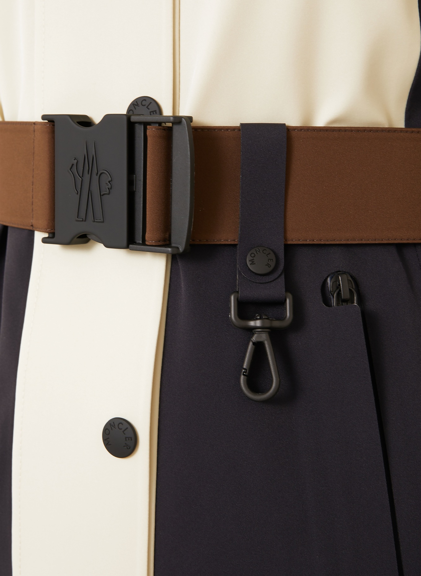 MONCLER GRENOBLE Skijacke HAINETS: BEIGE / SCHWARZ