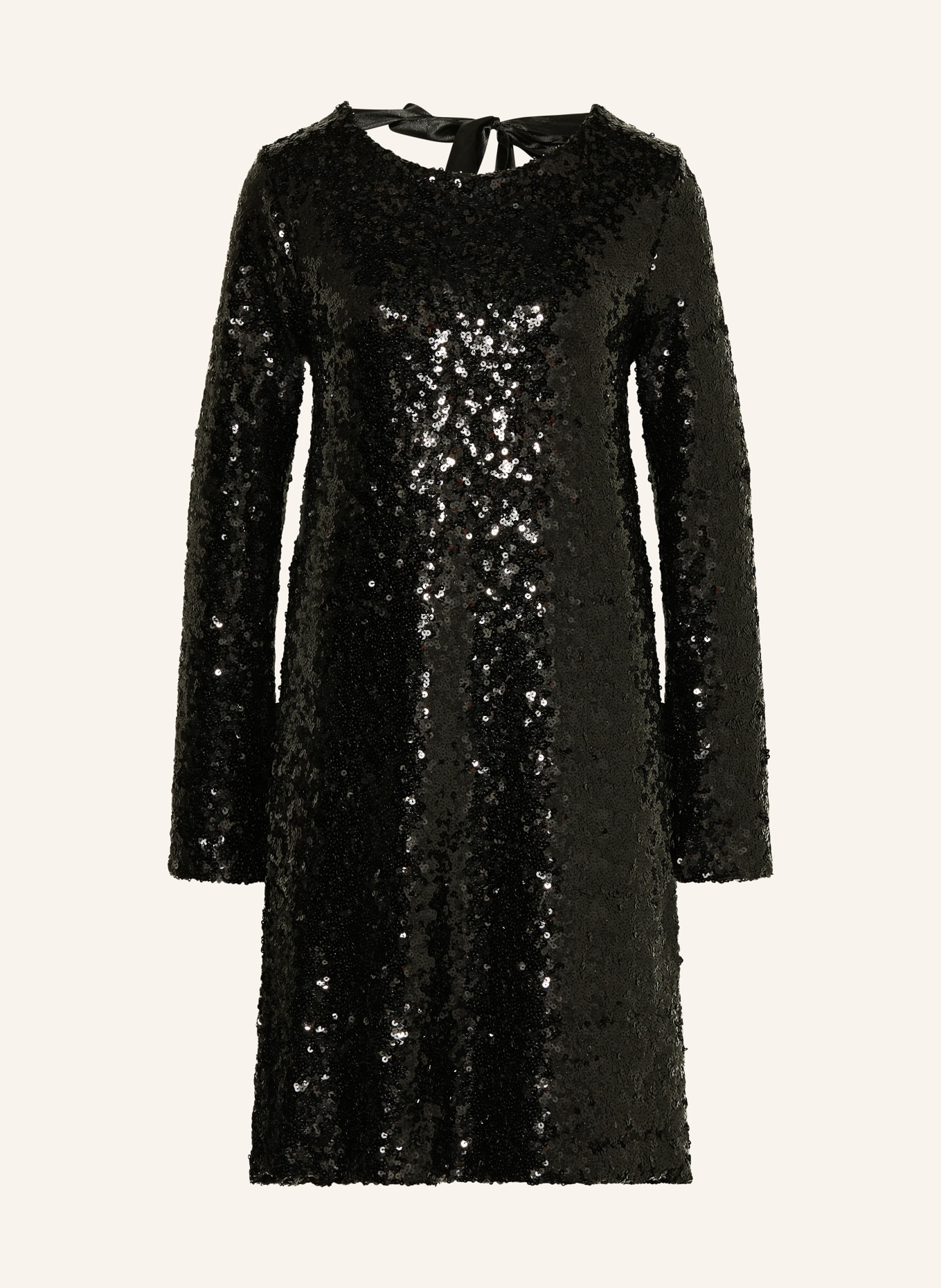 miss goodlife Kleid mit Pailletten: SCHWARZ