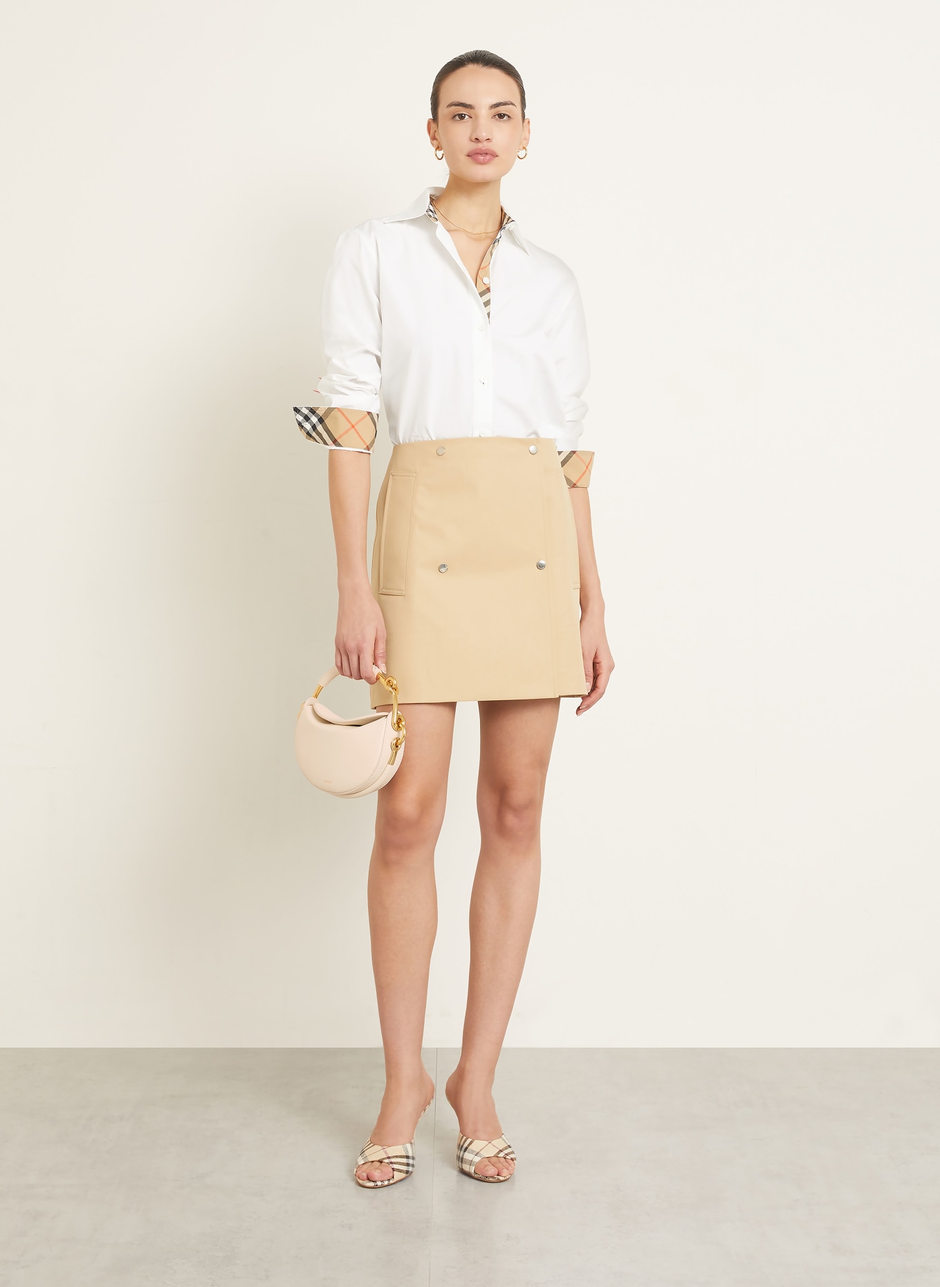 BURBERRY Handtasche BRIDLE: WEISS