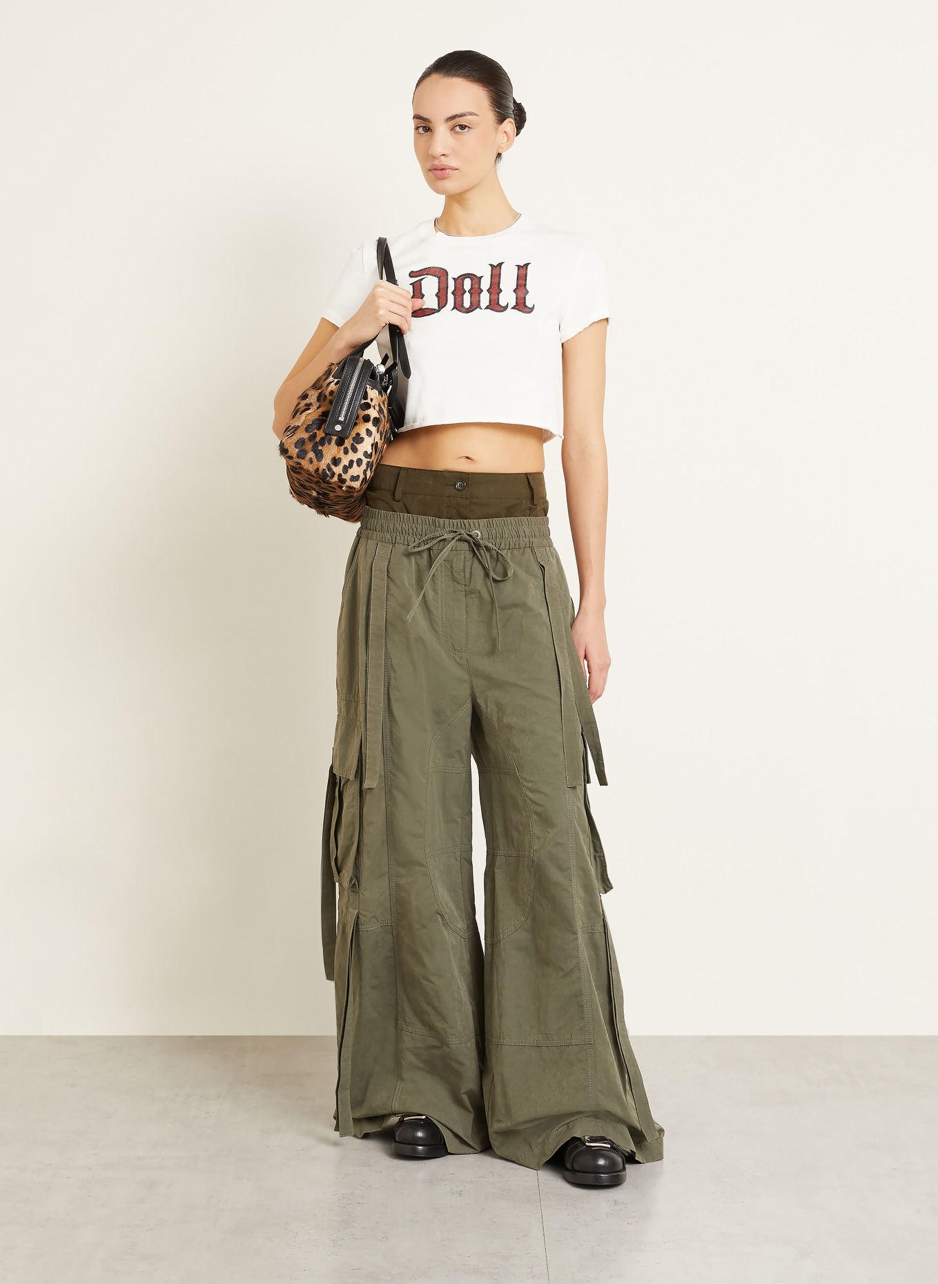 DOLCE & GABBANA Cargohose: KHAKI / DUNKELGRÜN