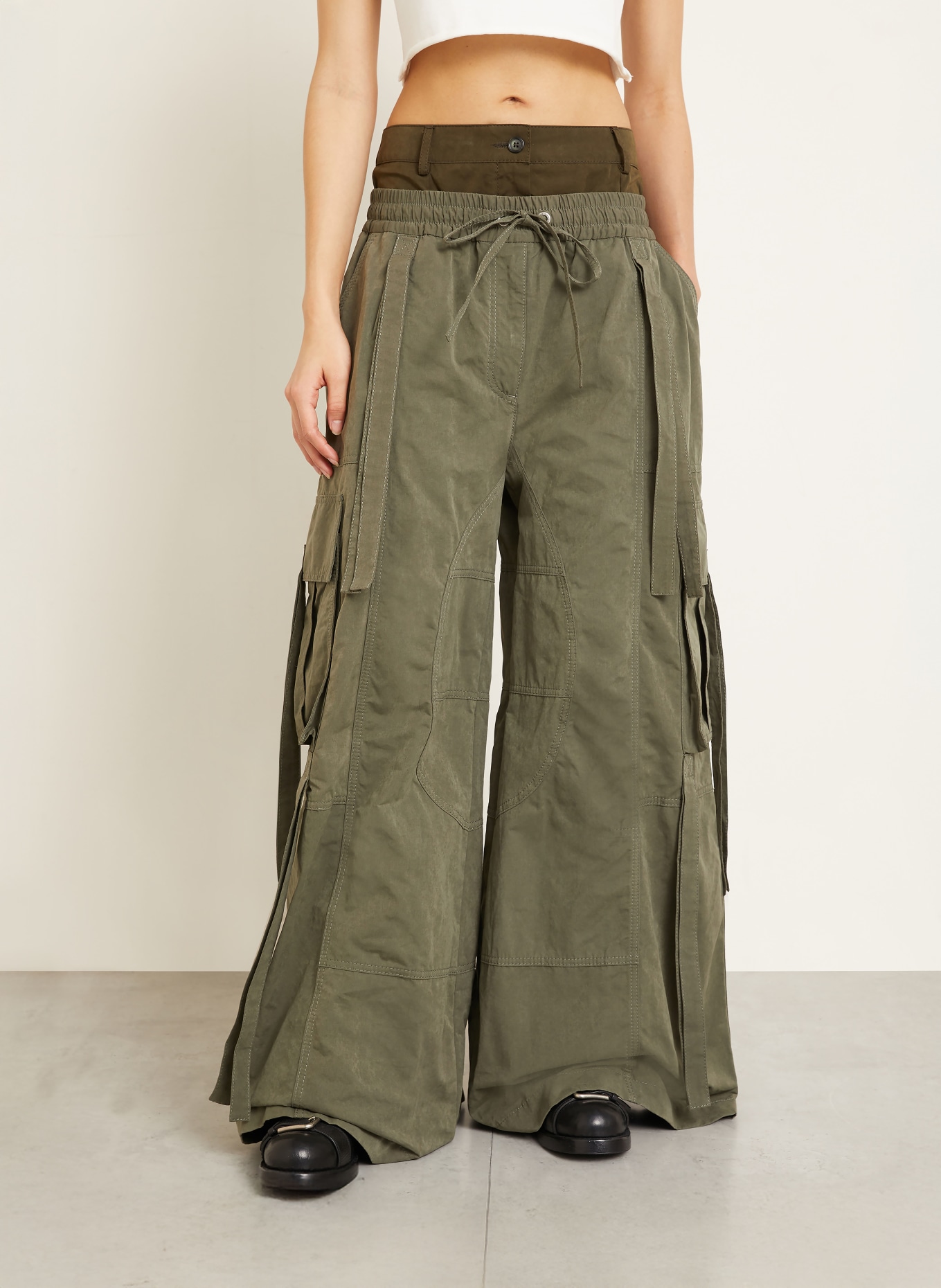 DOLCE & GABBANA Cargohose: KHAKI / DUNKELGRÜN