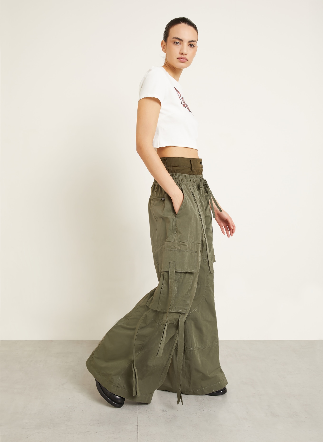 DOLCE & GABBANA Cargohose: KHAKI / DUNKELGRÜN