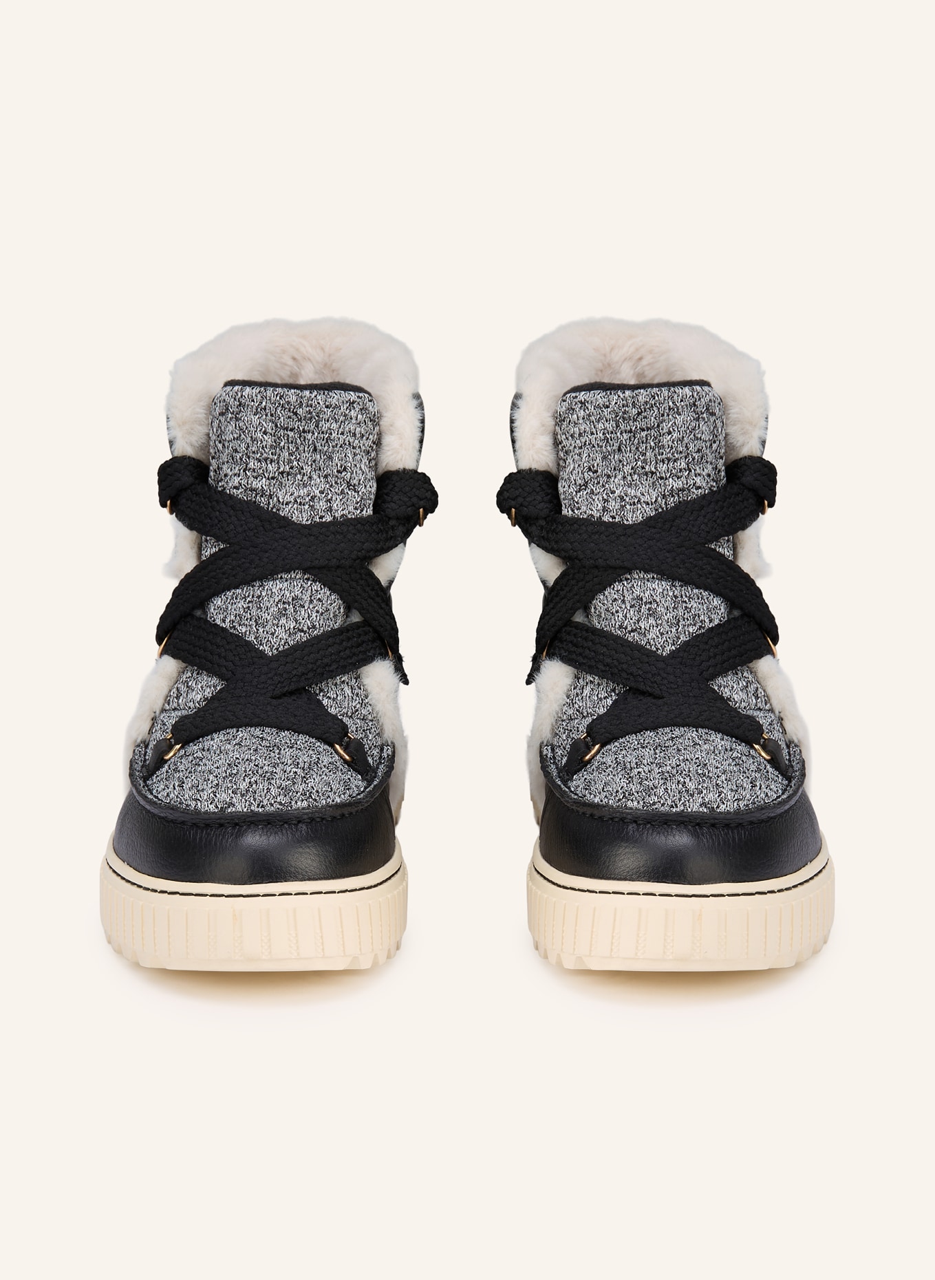 SOREL Šněrovací boty ONA AVE™ ALPINE: ČERNÁ / ŠEDÁ