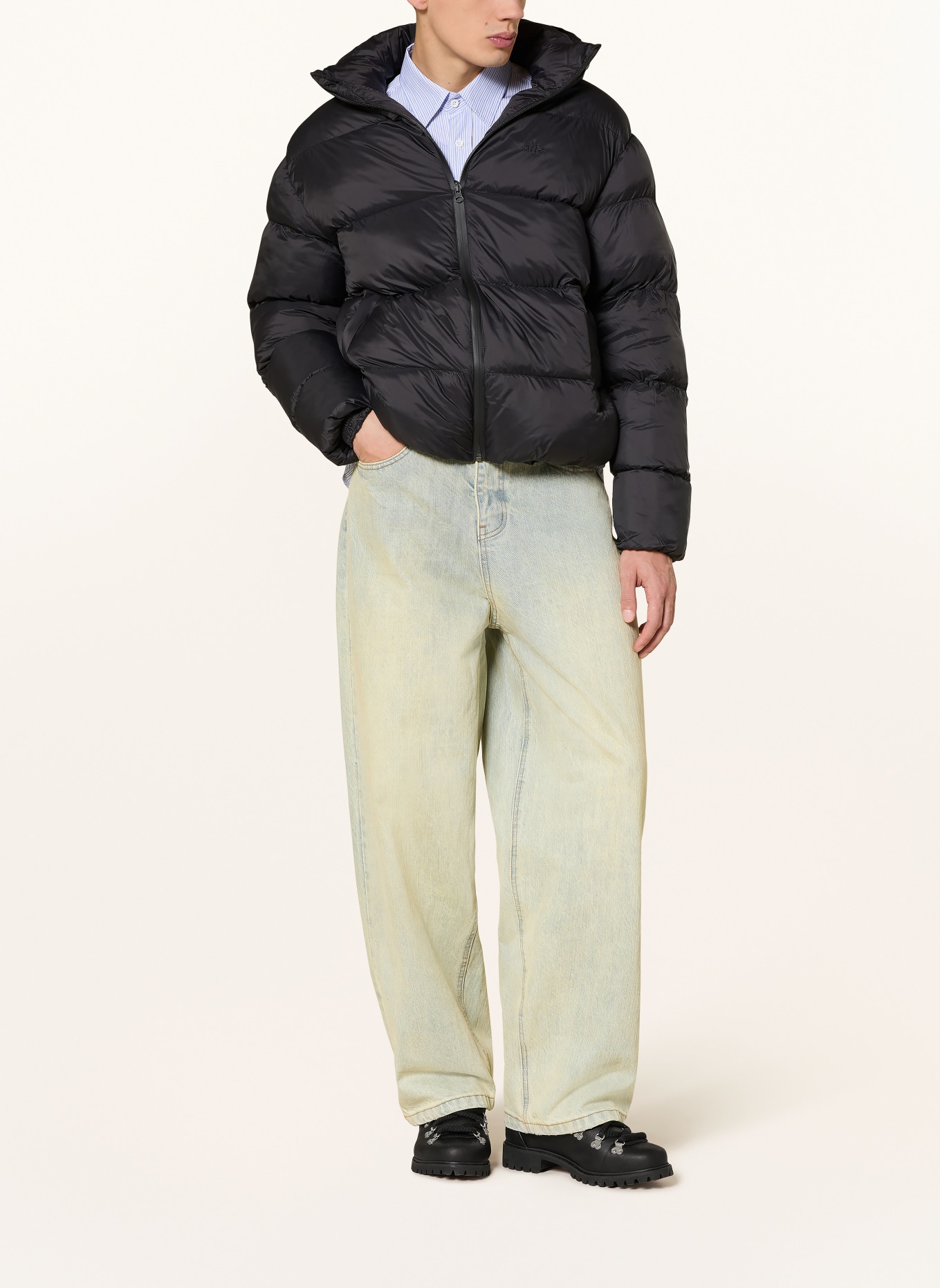 Arte Antwerp Steppjacke mit abnehmbarer Kapuze: SCHWARZ