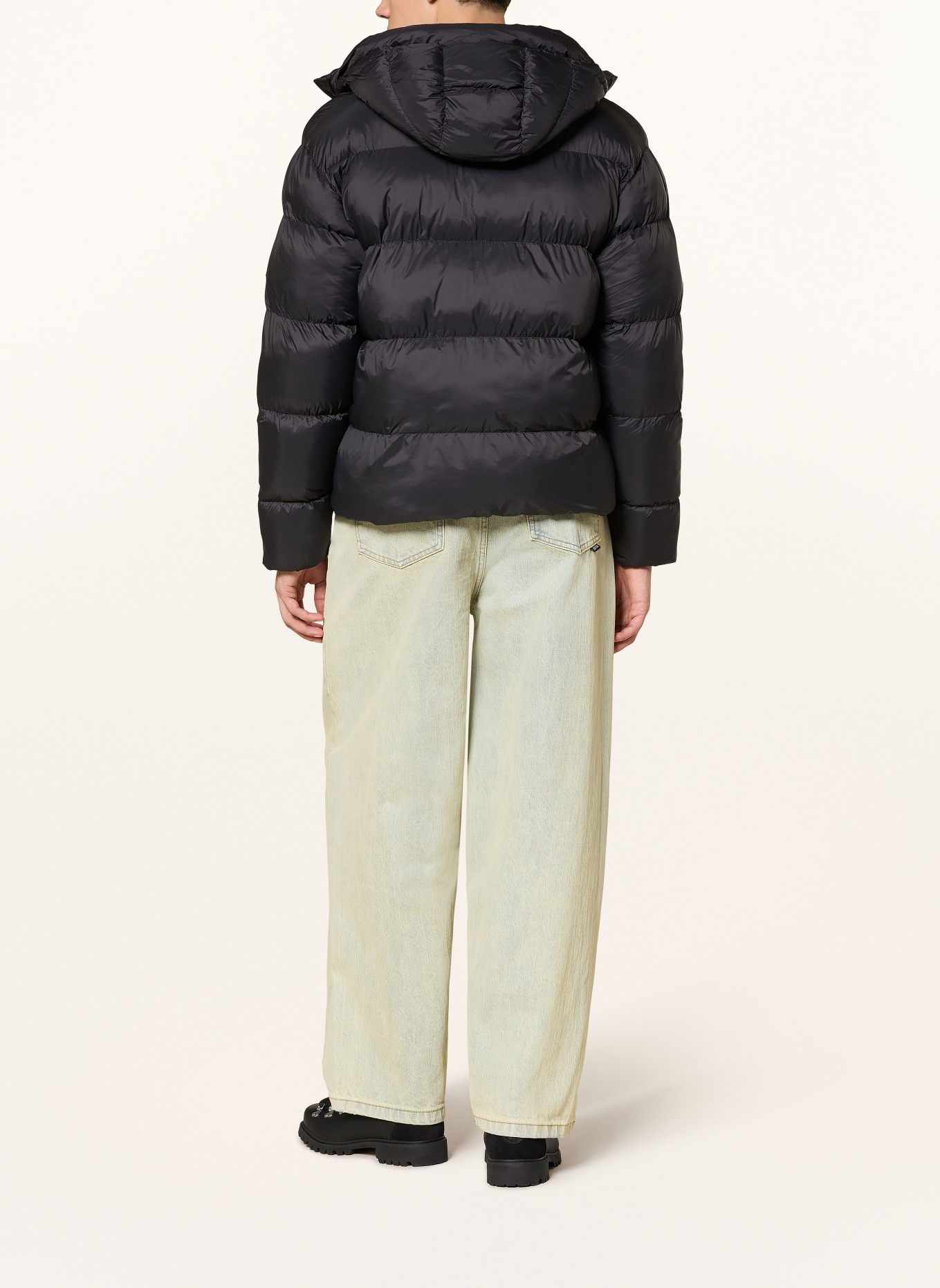 Arte Antwerp Steppjacke mit abnehmbarer Kapuze: SCHWARZ