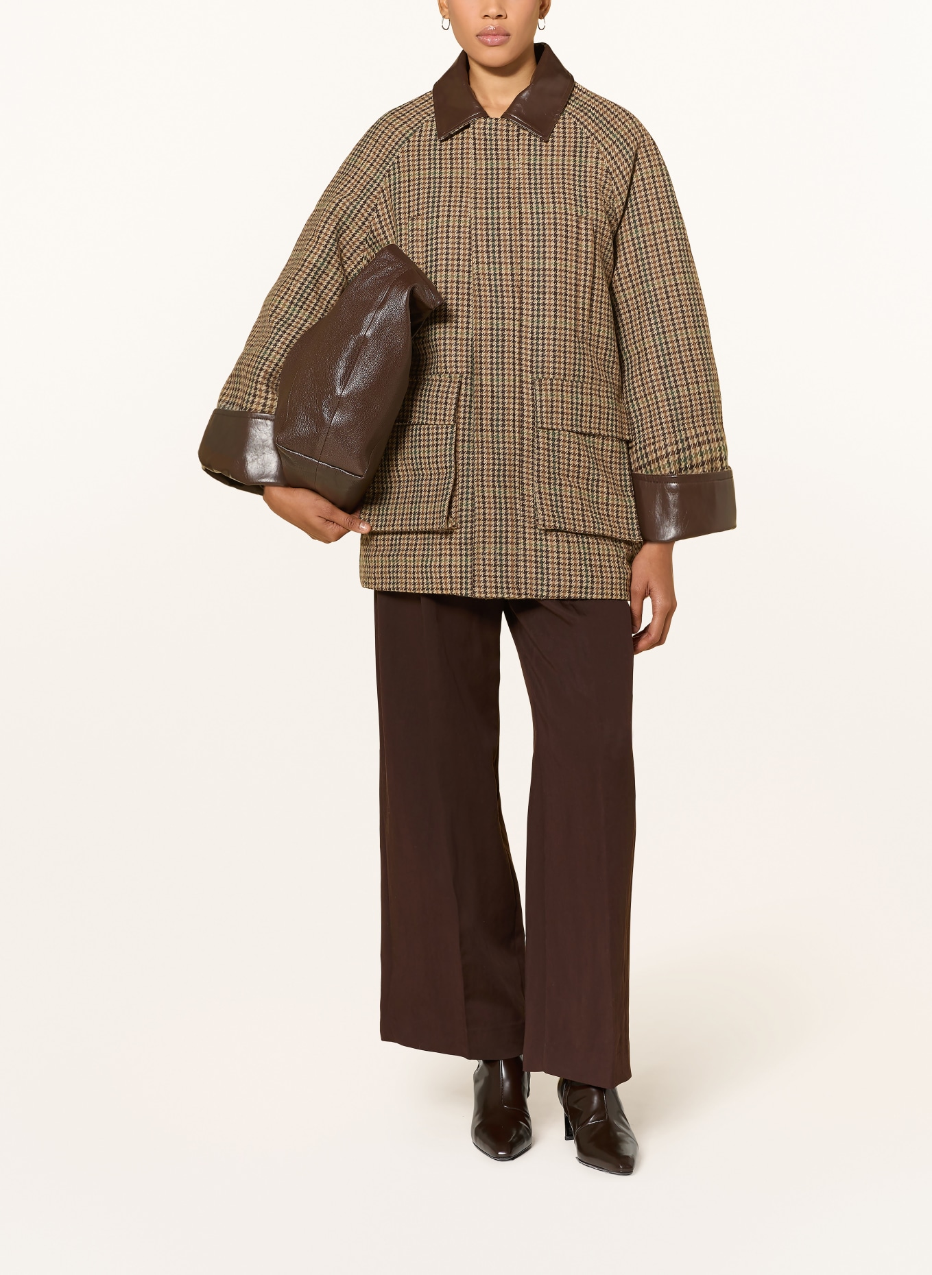 ELEH Jacke: BEIGE / BRAUN / GRÜN