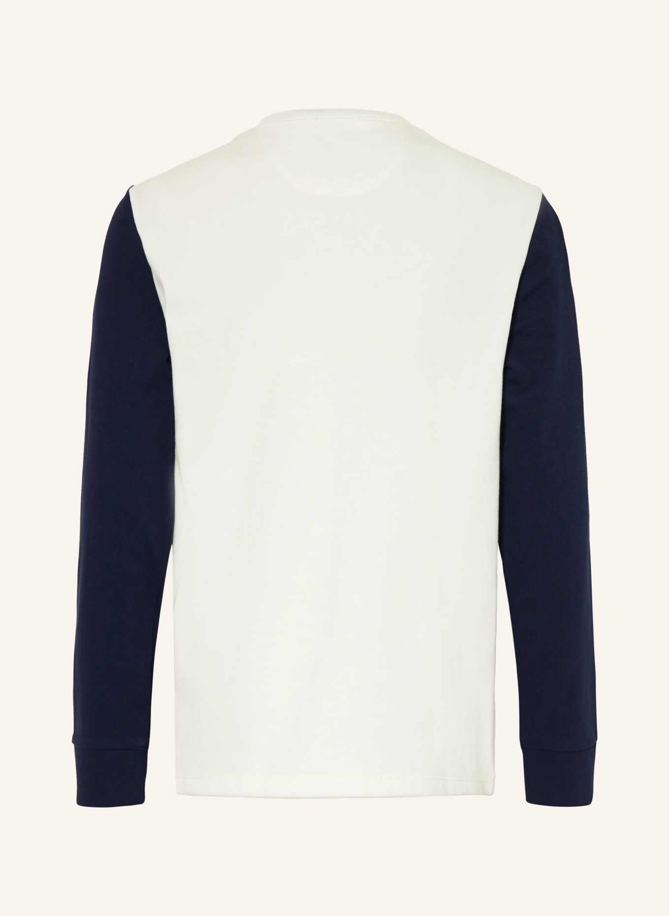 POLO RALPH LAUREN Longsleeve: CREME / DUNKELBLAU
