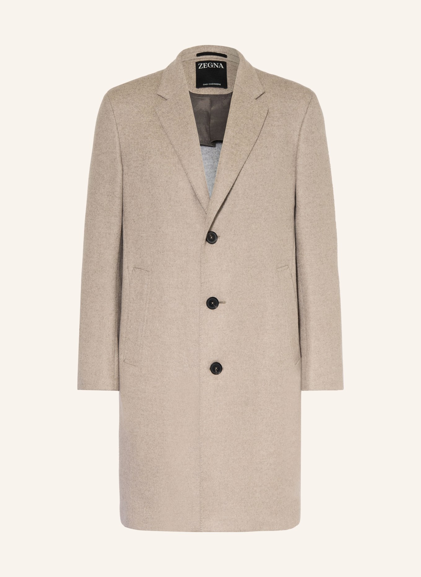 ZEGNA Kaschmir Mantel: TAUPE