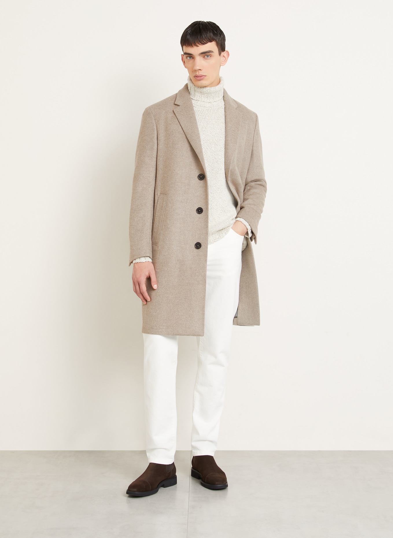 ZEGNA Kaschmir Mantel: TAUPE