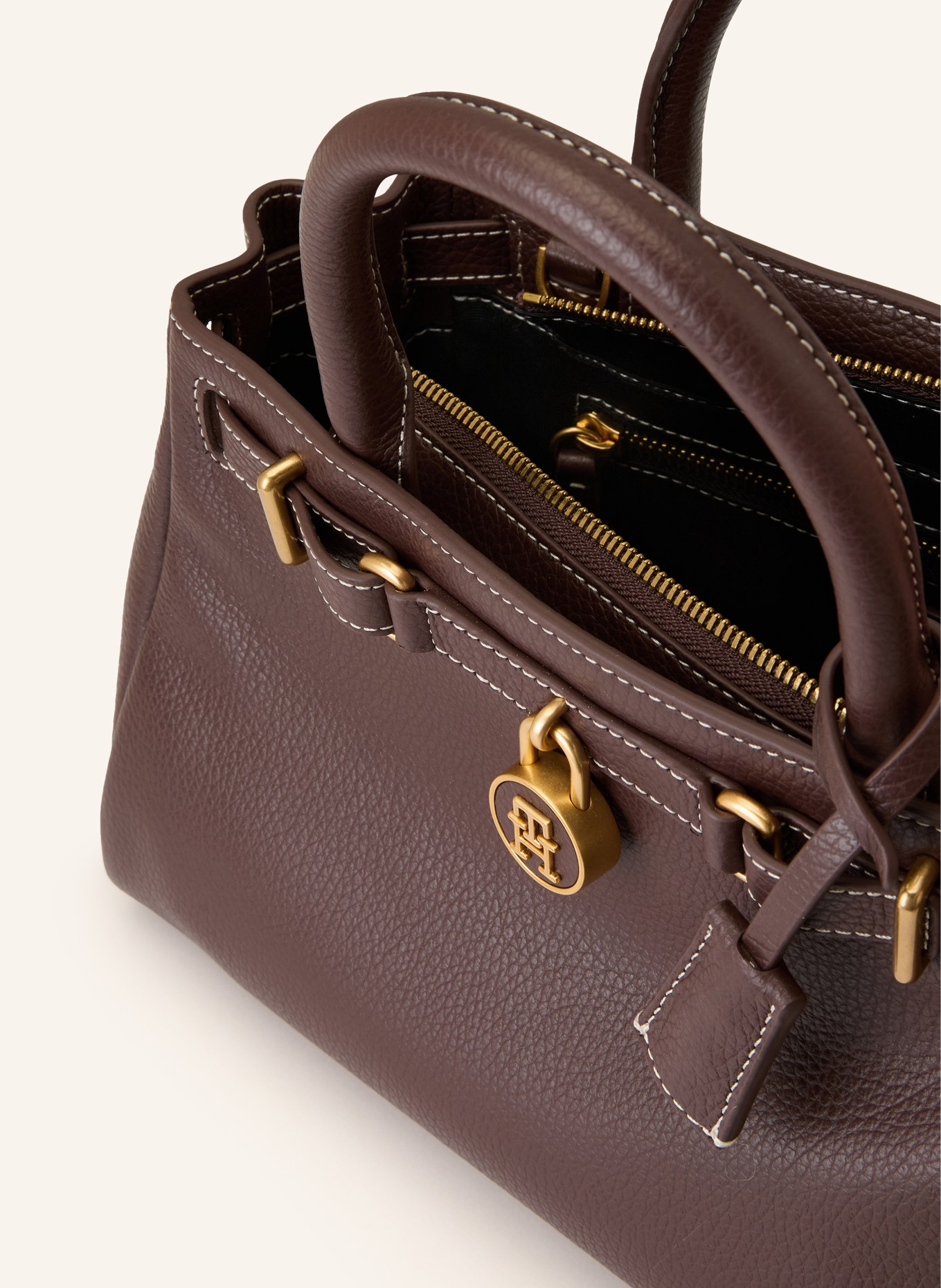 TOMMY HILFIGER Handtasche AMERICAN ICON MINI: DUNKELBRAUN