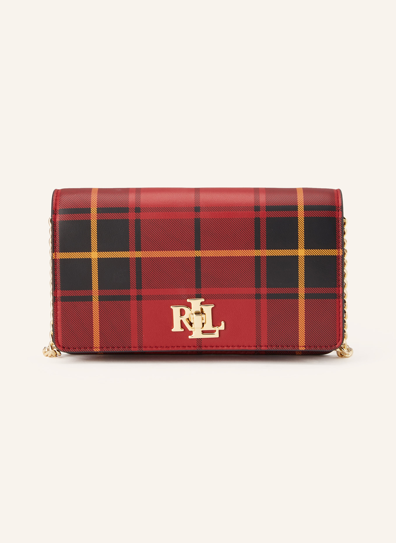 LAUREN RALPH LAUREN Clutch: ROT / ORANGE / SCHWARZ